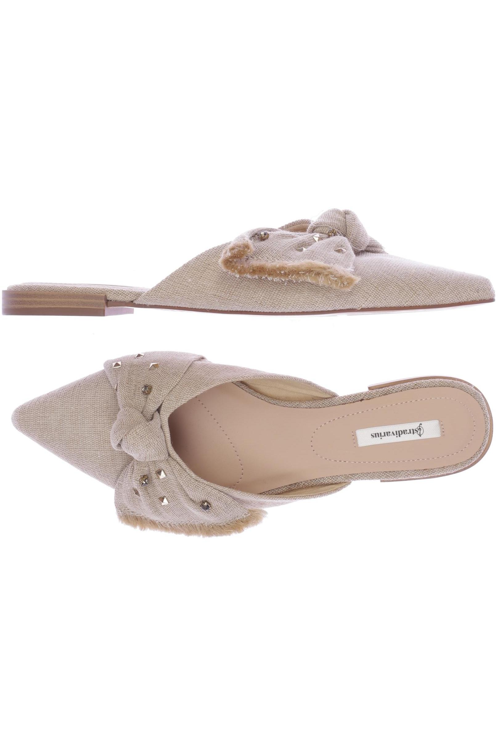 

Stradivarius Damen Sandale, beige, Gr. 38
