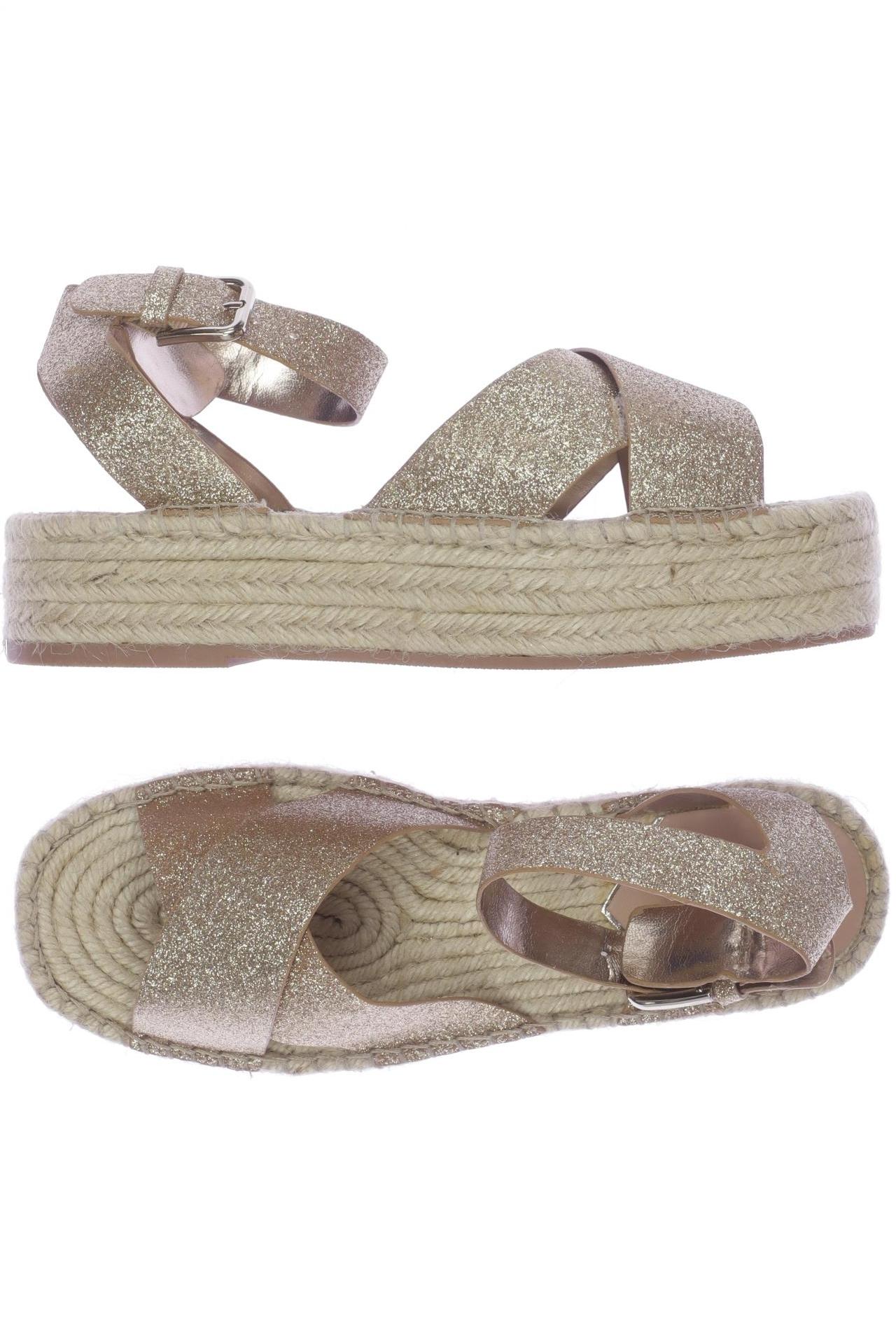 

Stradivarius Damen Sandale, gold, Gr. 39
