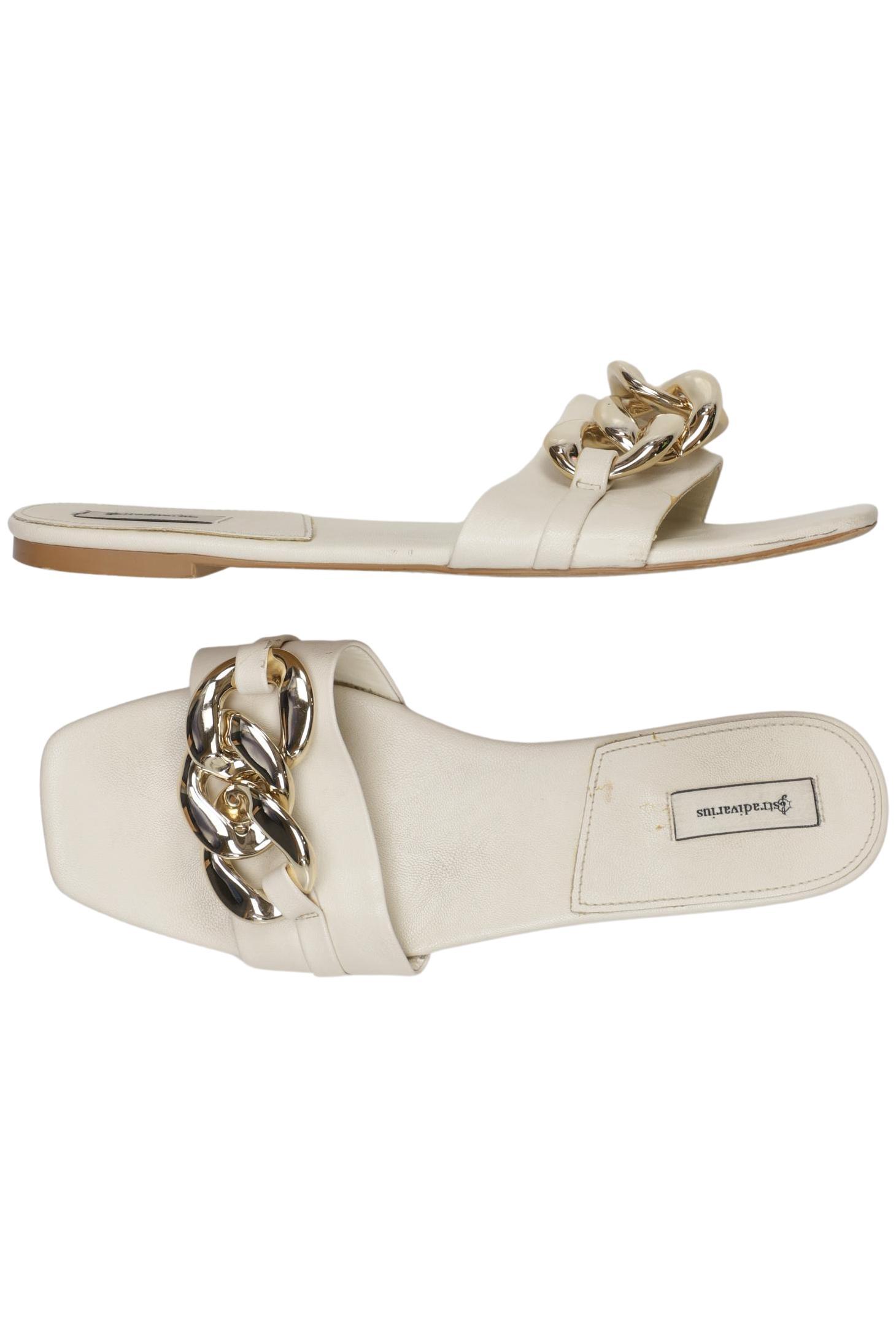 

Stradivarius Damen Sandale, cremeweiß, Gr. 40