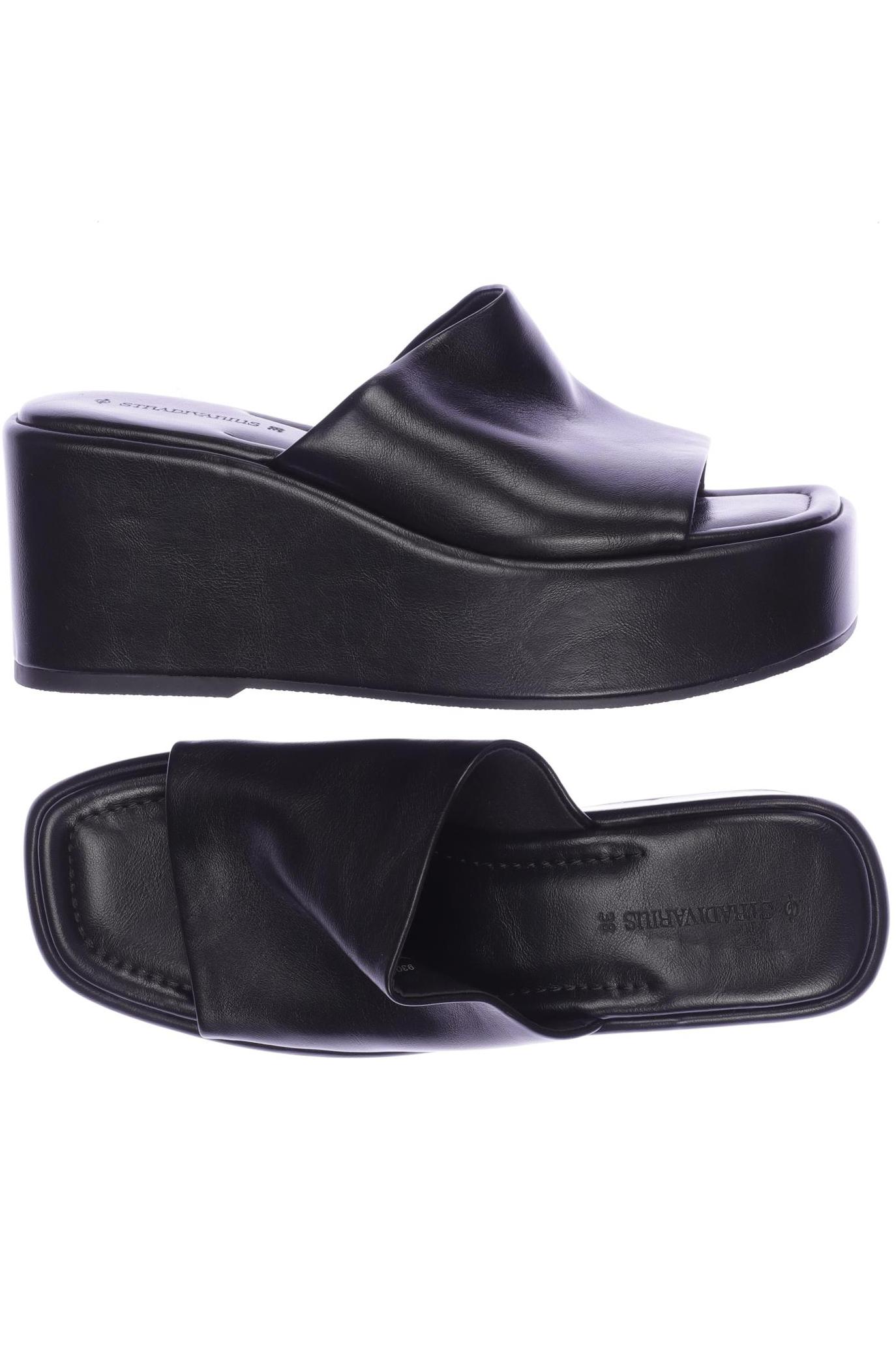 

Stradivarius Damen Sandale, schwarz, Gr. 38