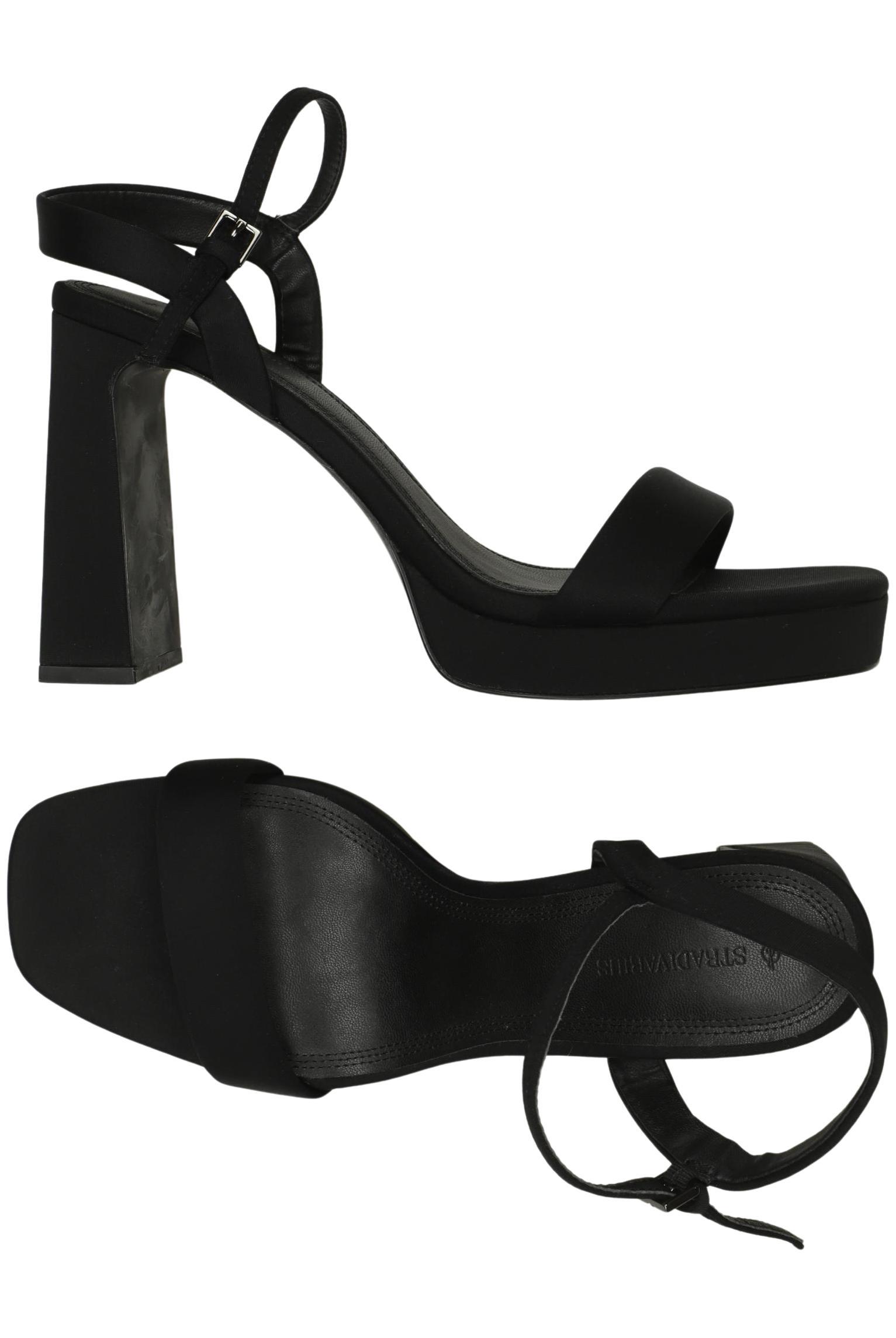 

Stradivarius Damen Sandale, schwarz, Gr. 39