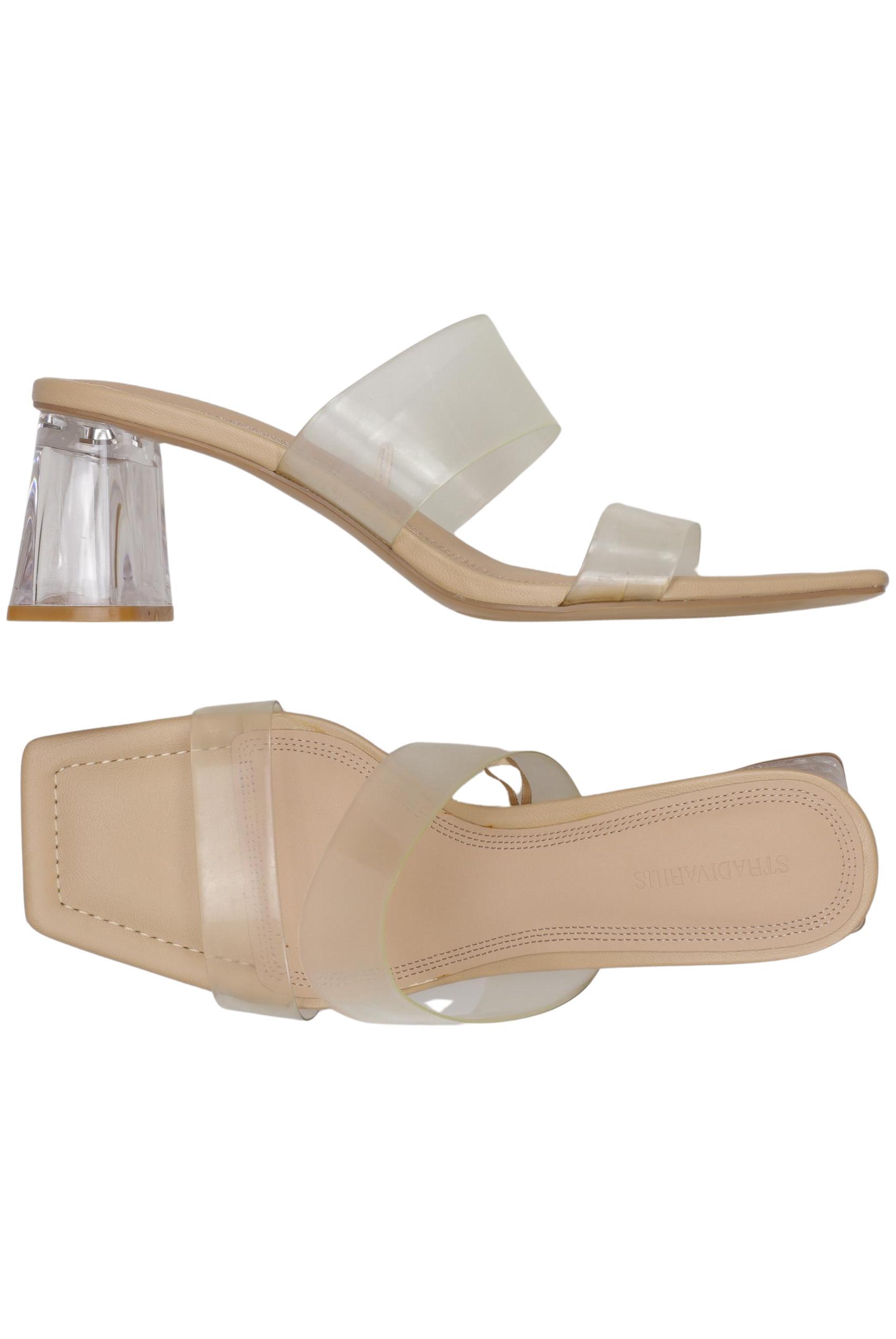 

Stradivarius Damen Sandale, beige, Gr. 40
