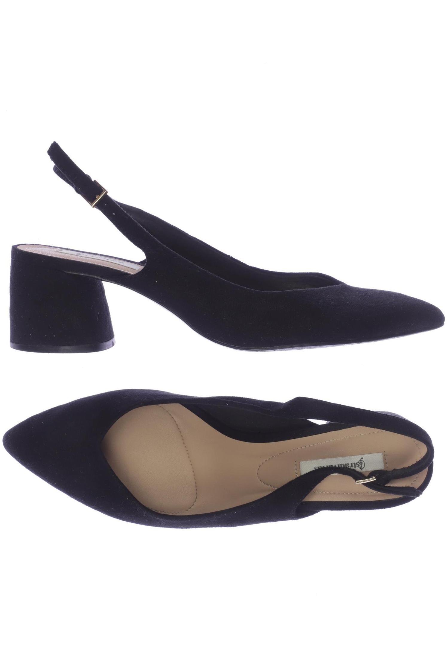 

Stradivarius Damen Sandale, schwarz