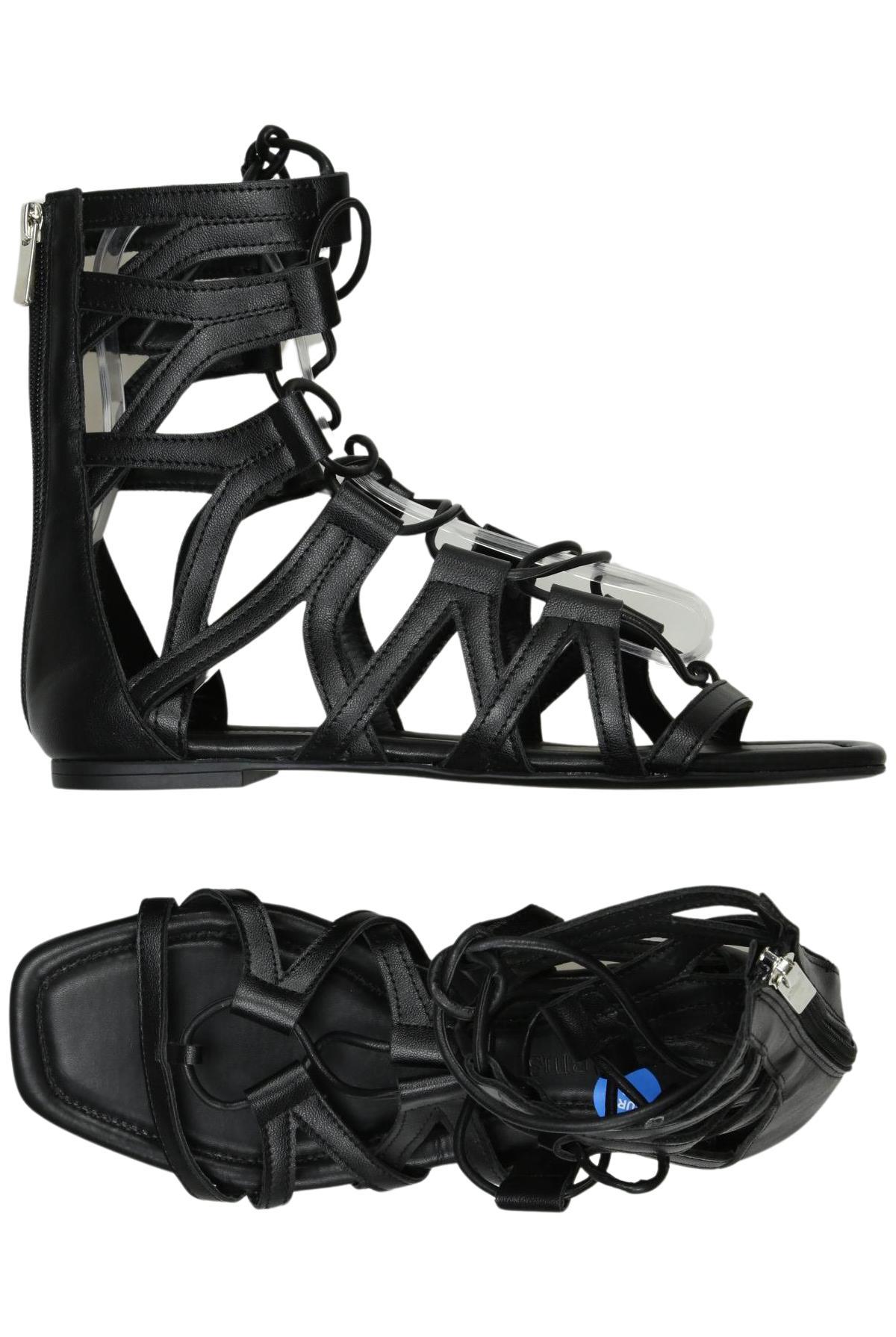 

Stradivarius Damen Sandale, schwarz, Gr. 39