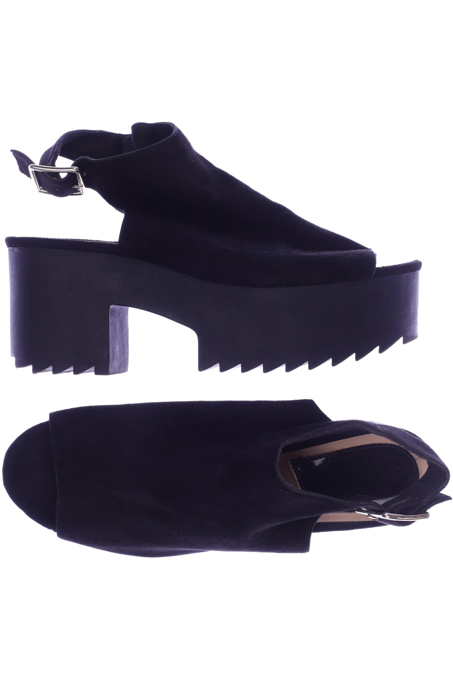 

Stradivarius Damen Sandale, schwarz