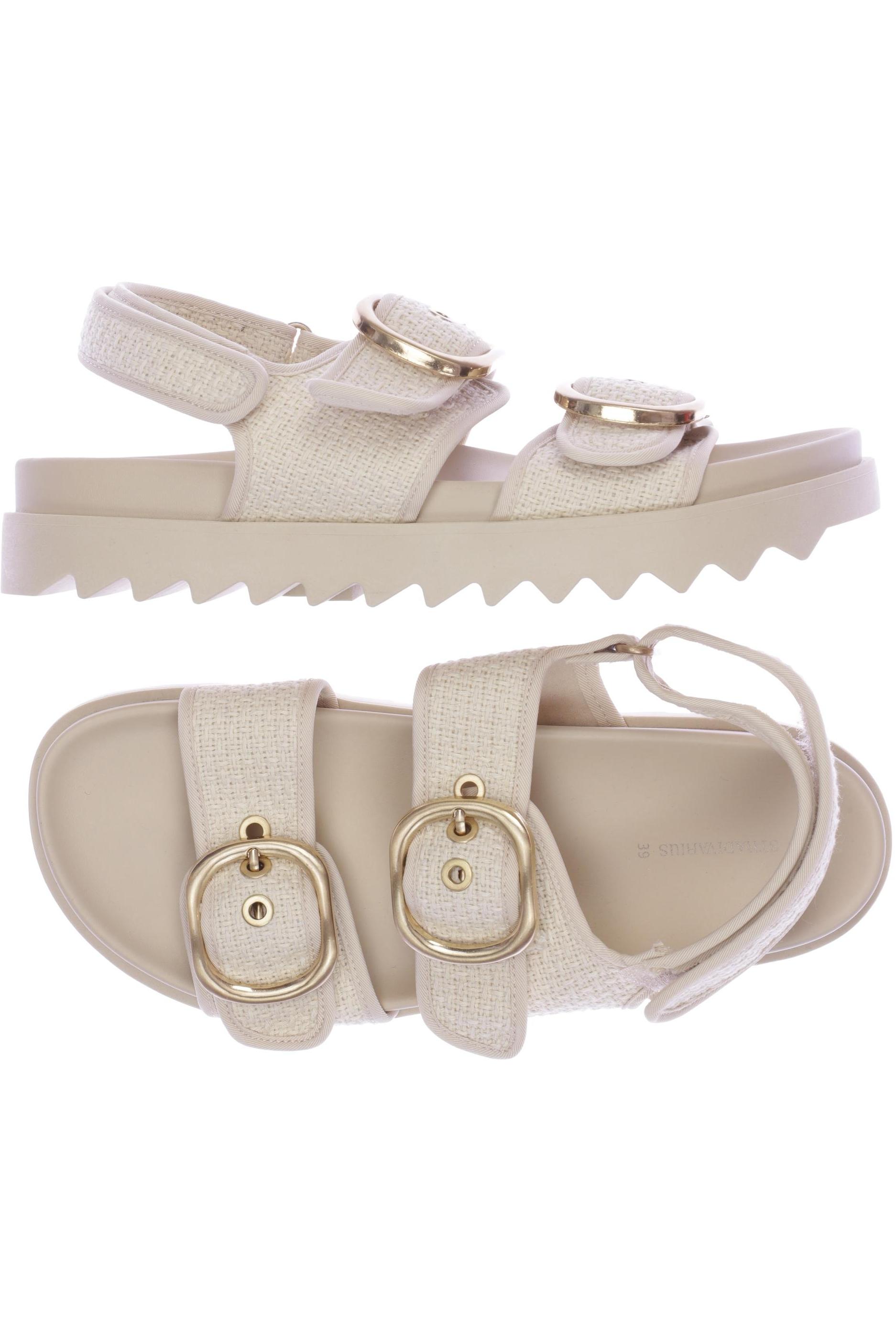 

Stradivarius Damen Sandale, beige, Gr. 39