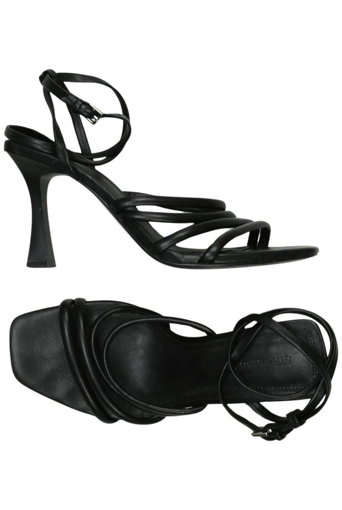 

Stradivarius Damen Sandale, schwarz, Gr. 35