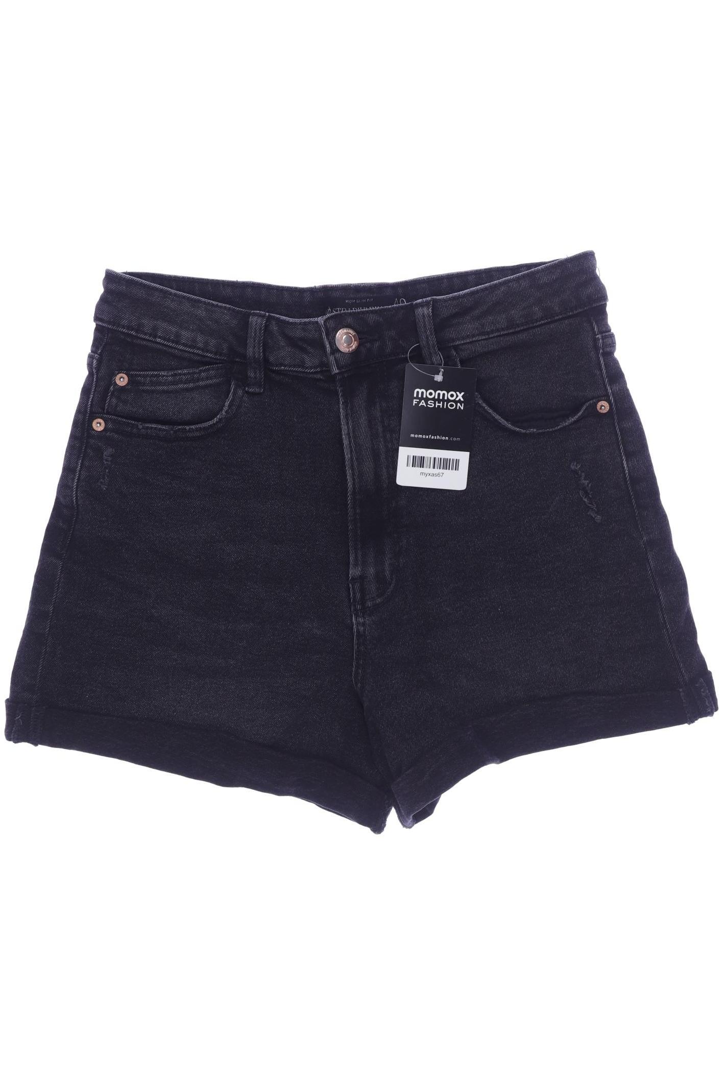 

Stradivarius Damen Shorts, schwarz, Gr. 40