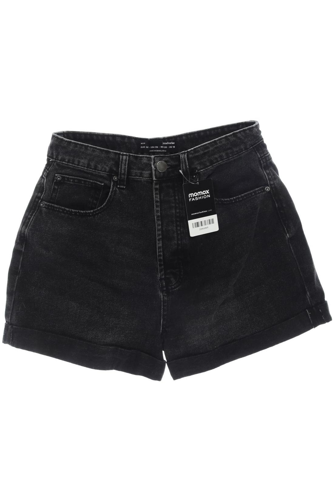 

Stradivarius Damen Shorts, schwarz, Gr. 38