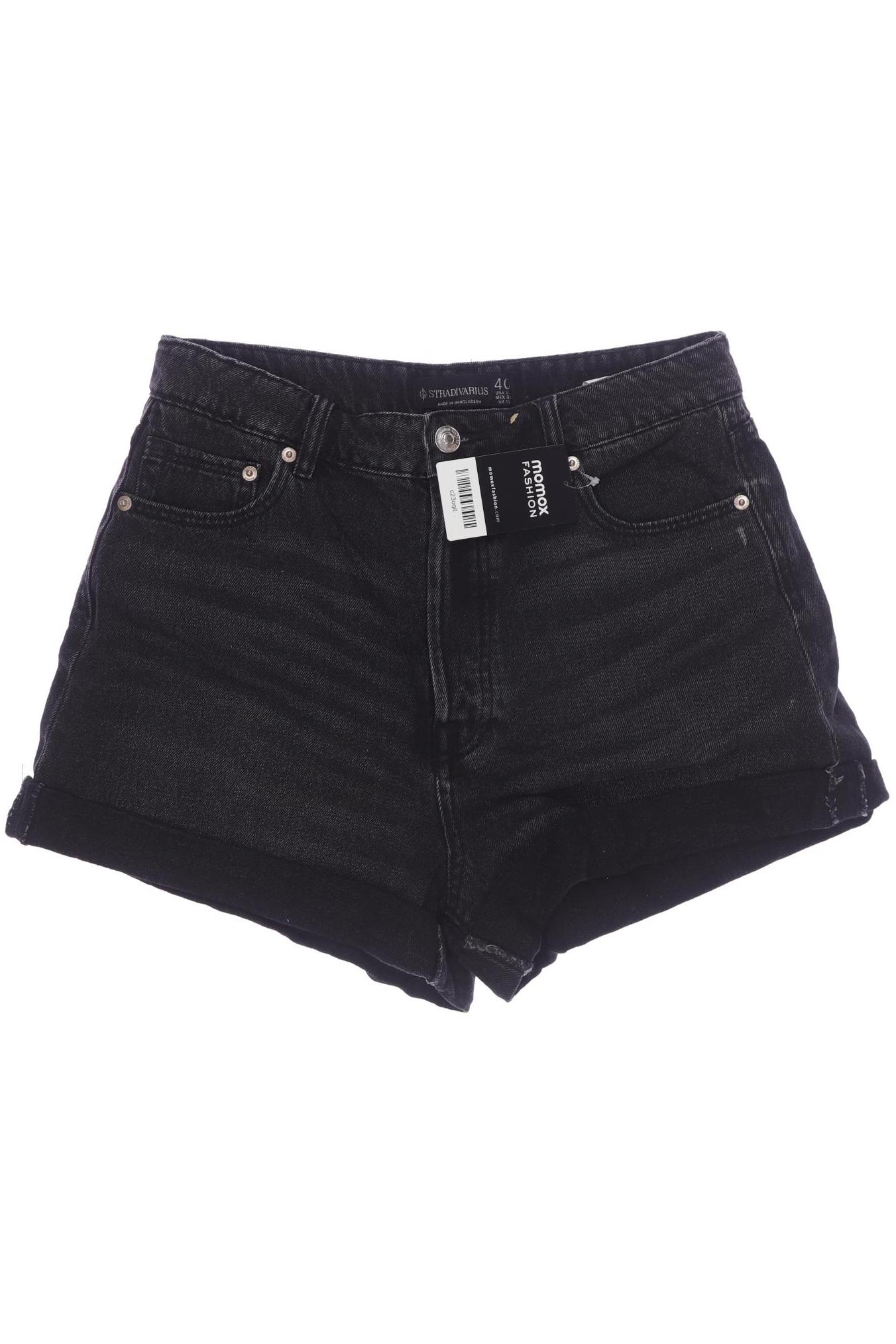 

Stradivarius Damen Shorts, schwarz, Gr. 40