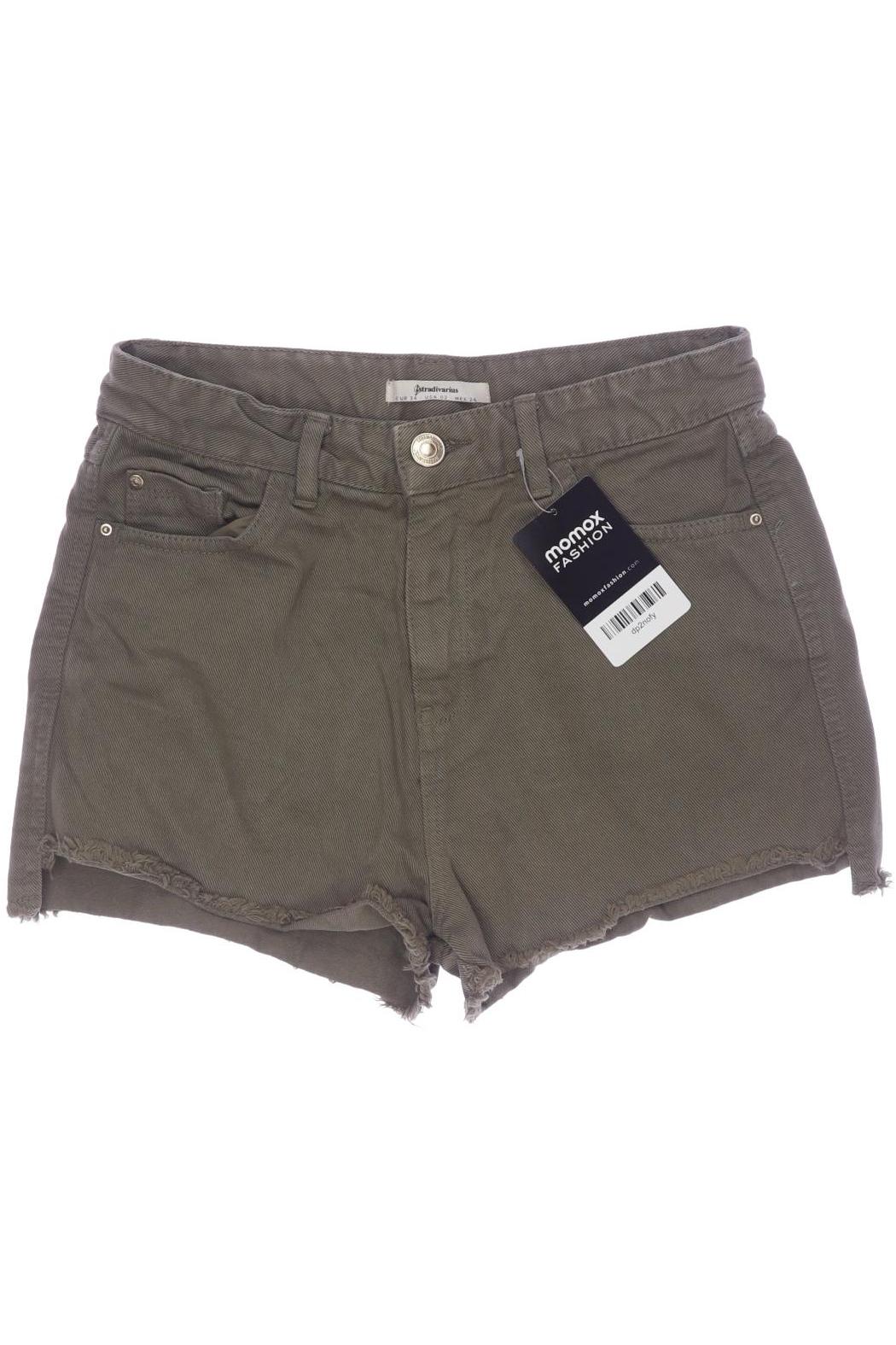 

Stradivarius Damen Shorts, grün, Gr. 34