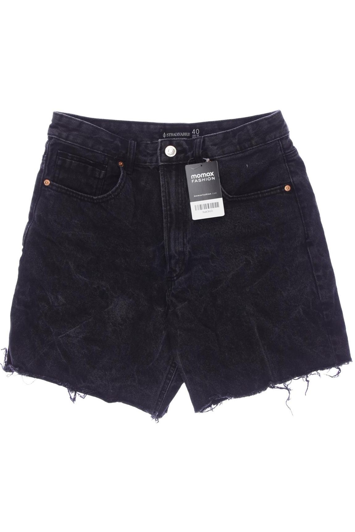 

Stradivarius Damen Shorts, schwarz, Gr. 40