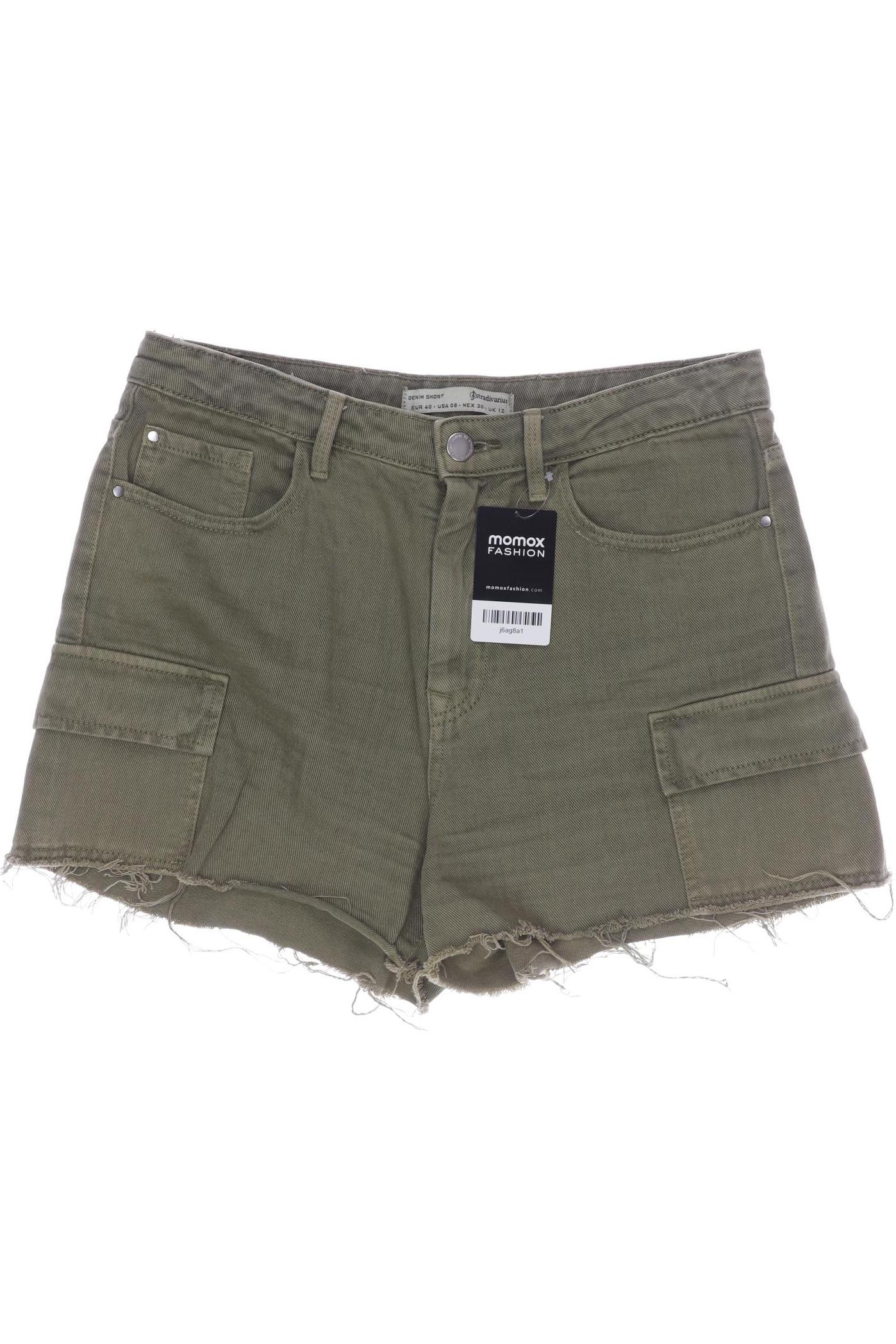 

Stradivarius Damen Shorts, grün, Gr. 40