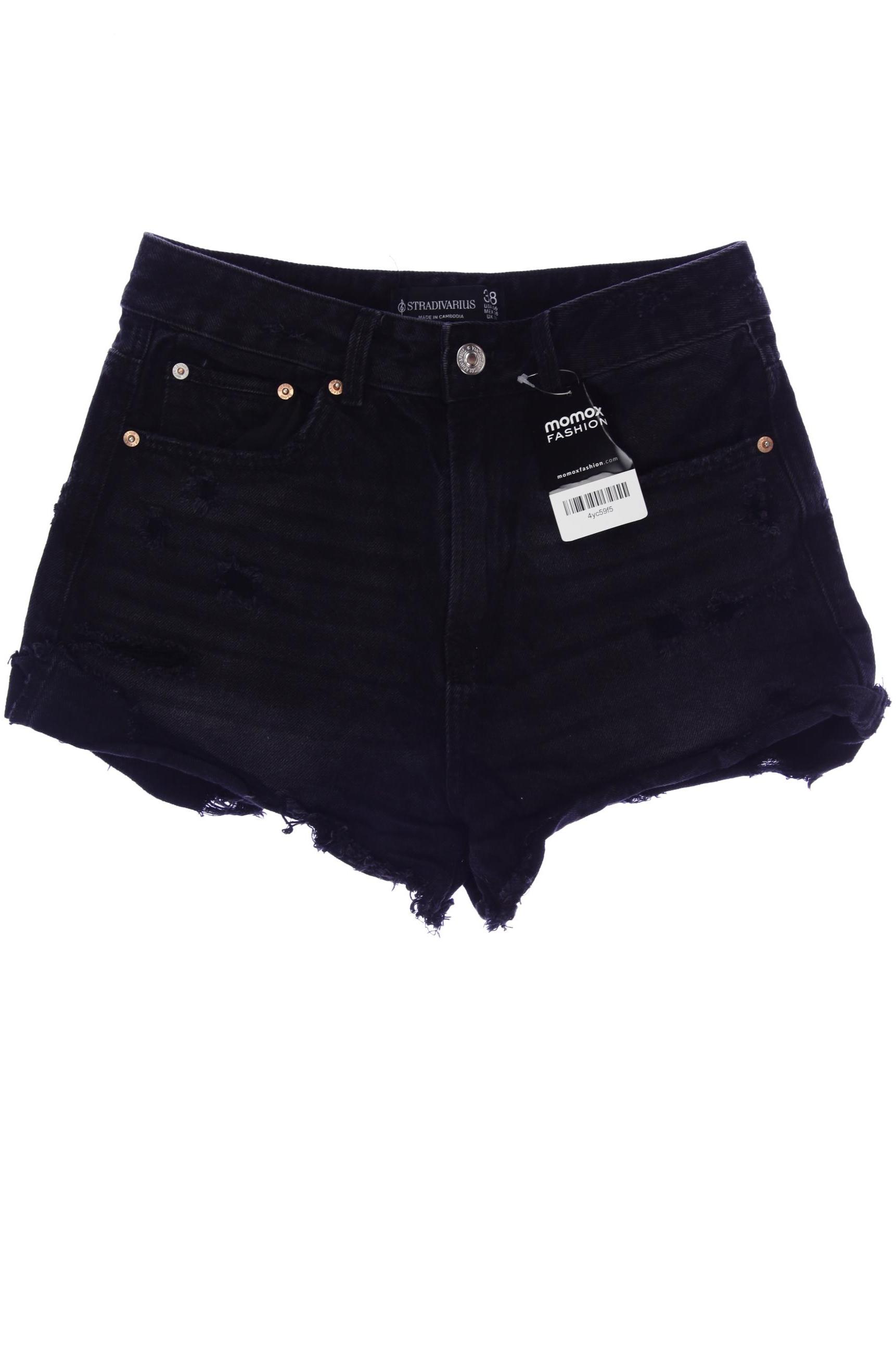 

Stradivarius Damen Shorts, schwarz, Gr. 38