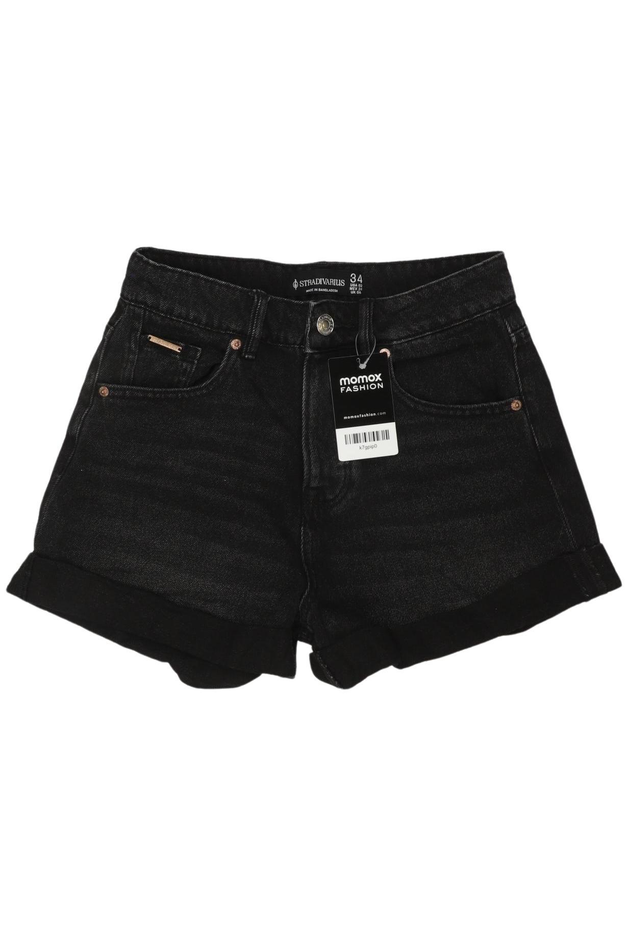 

Stradivarius Damen Shorts, schwarz, Gr. 34
