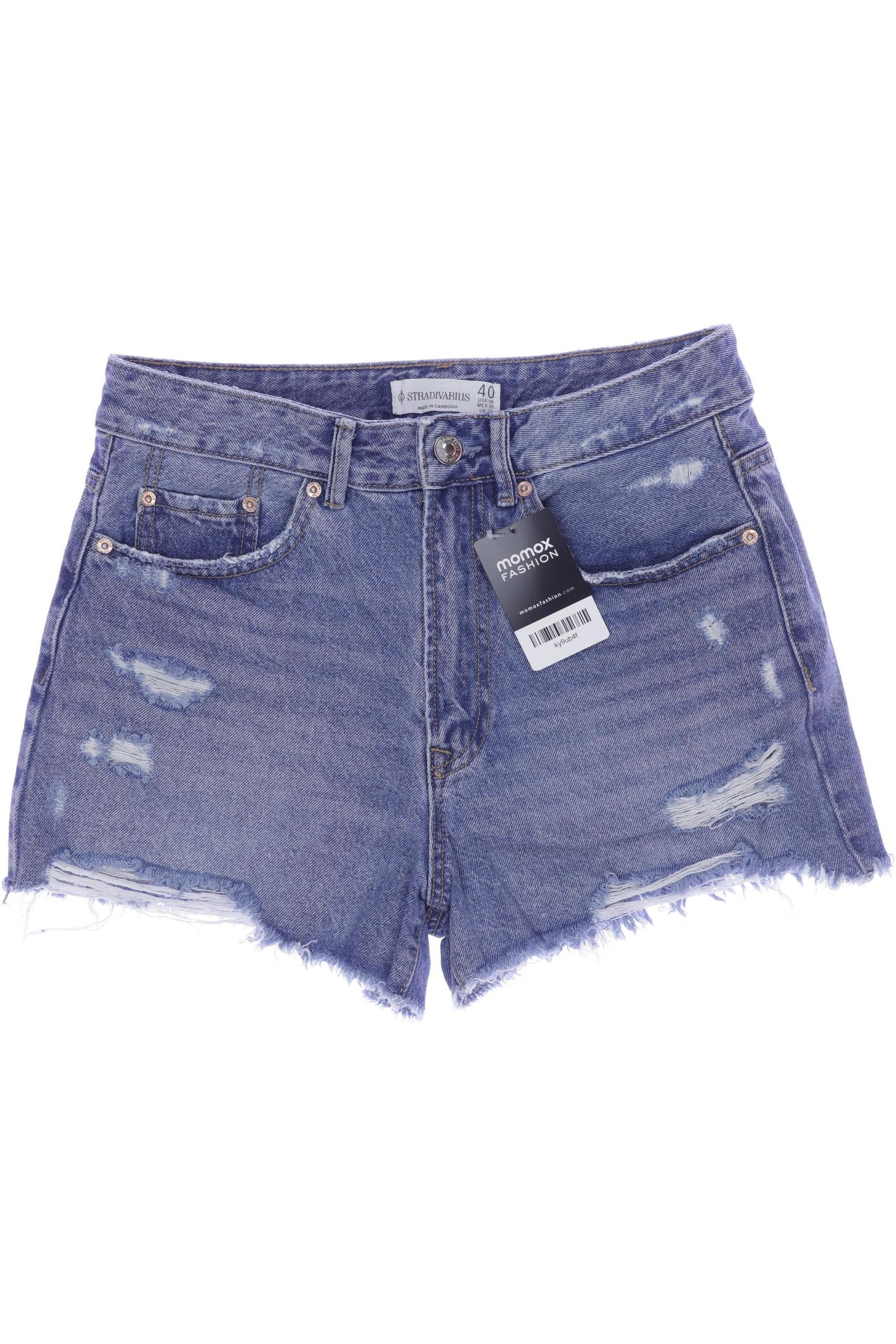 

Stradivarius Damen Shorts, blau, Gr. 40