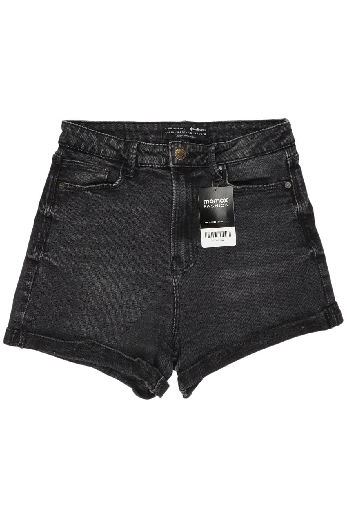 

Stradivarius Damen Shorts, schwarz, Gr. 38