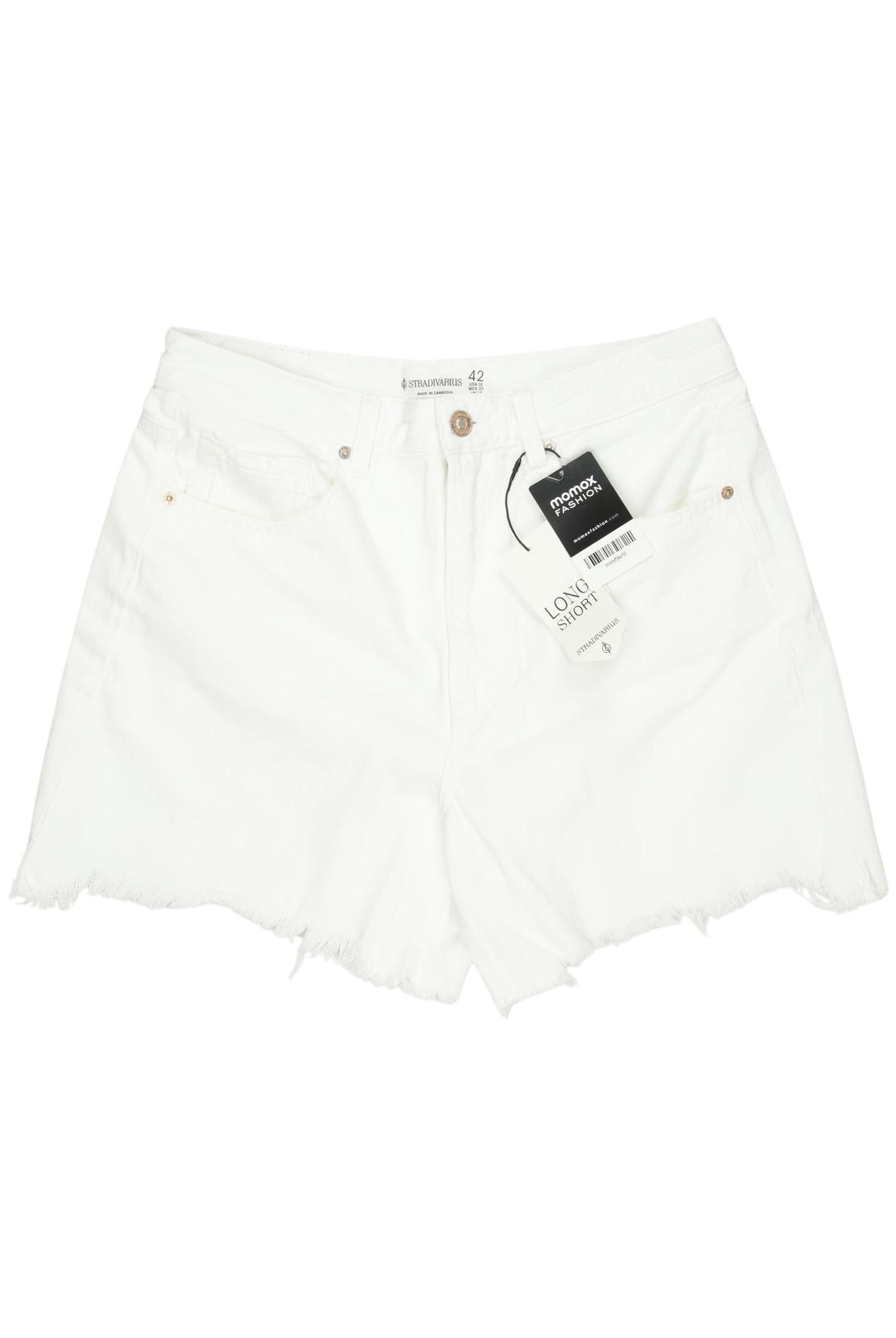 

Stradivarius Damen Shorts, weiß, Gr. 42