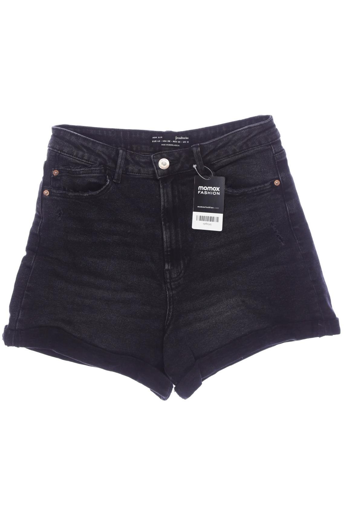 

Stradivarius Damen Shorts, schwarz, Gr. 40