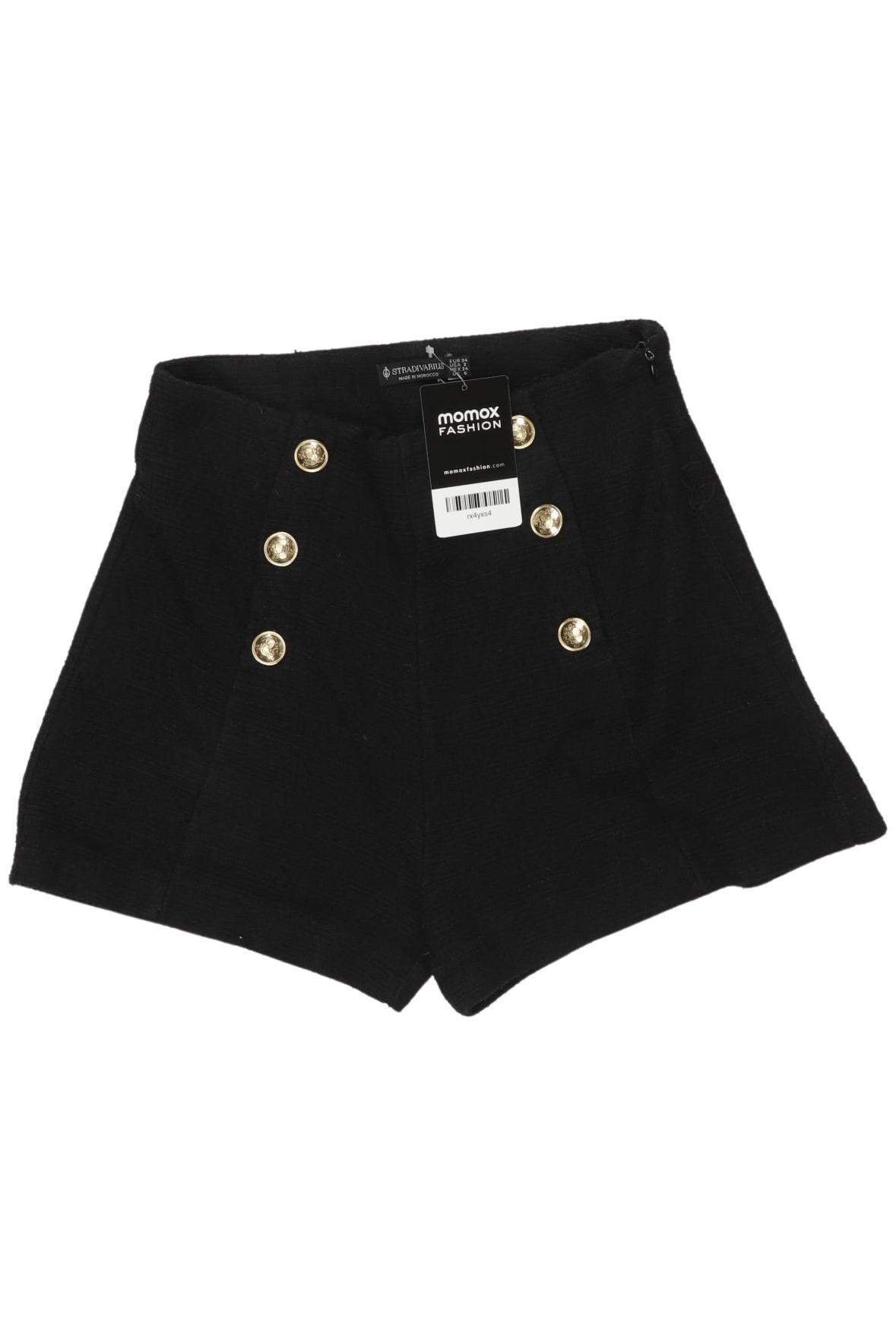 

Stradivarius Damen Shorts, schwarz, Gr. 34