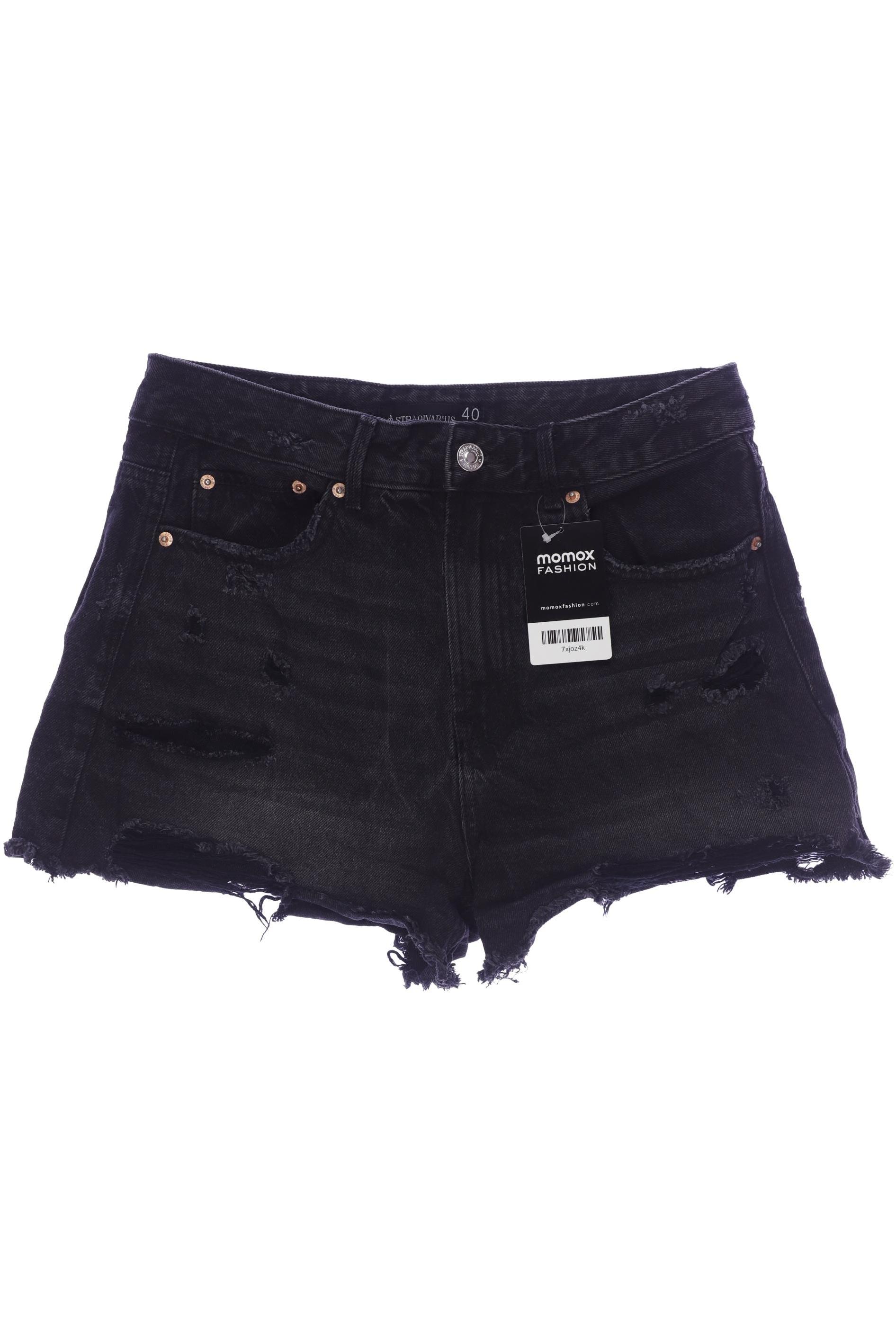 

Stradivarius Damen Shorts, schwarz, Gr. 40