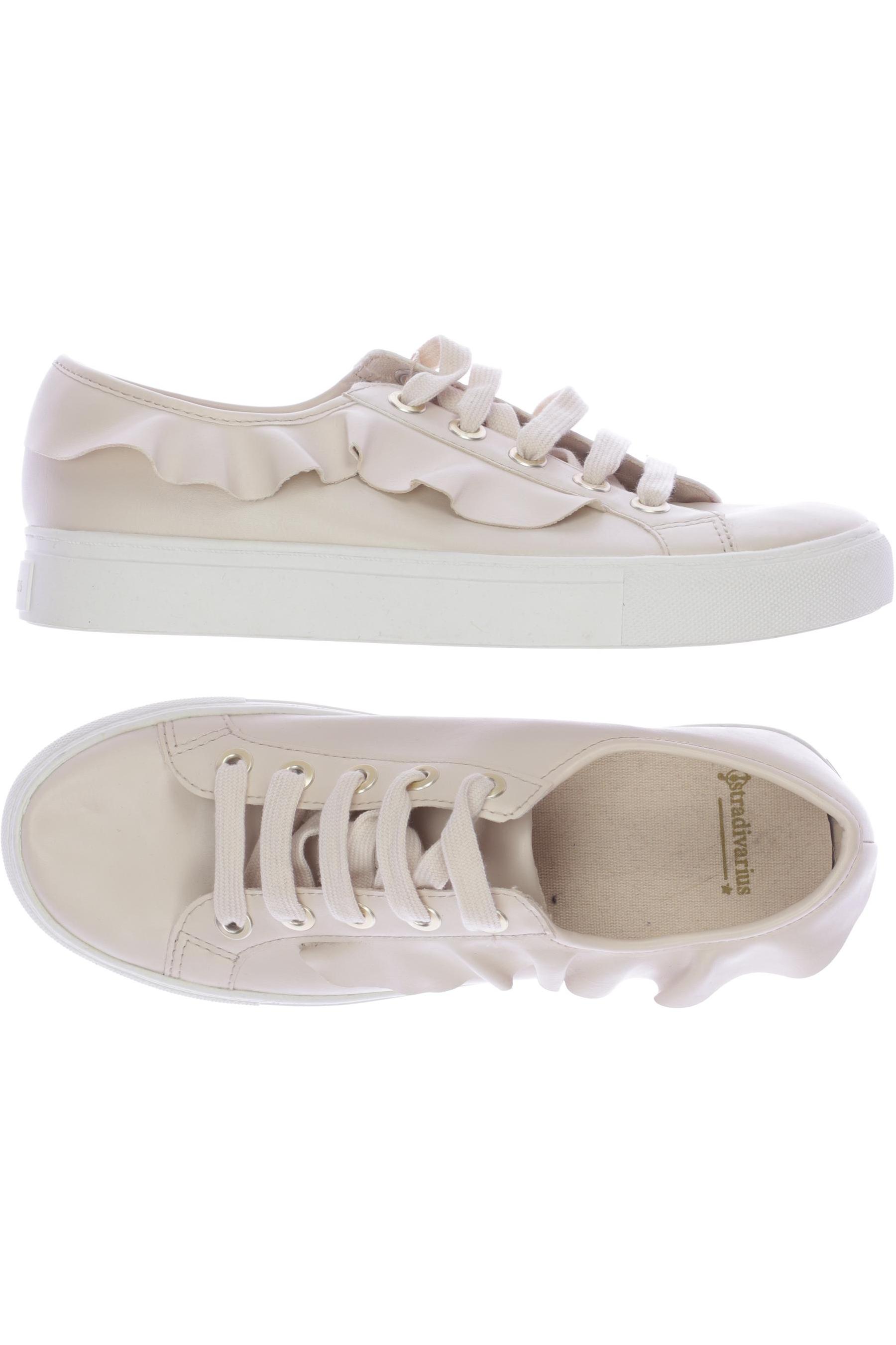 

Stradivarius Damen Sneakers, cremeweiß