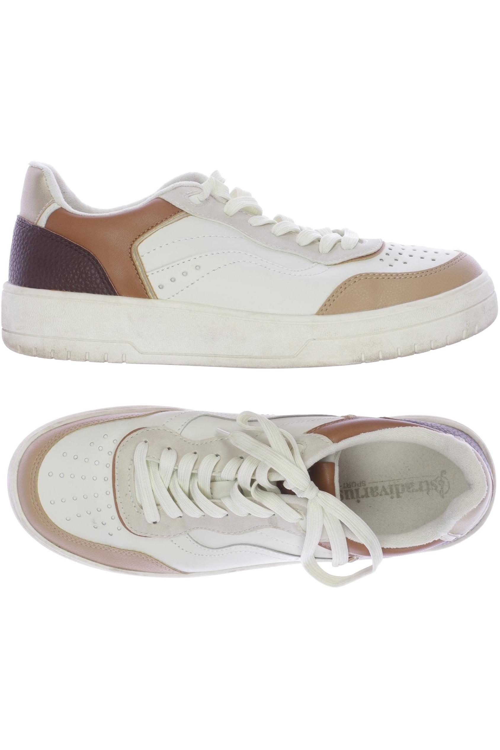 

Stradivarius Damen Sneakers, weiß, Gr. 41