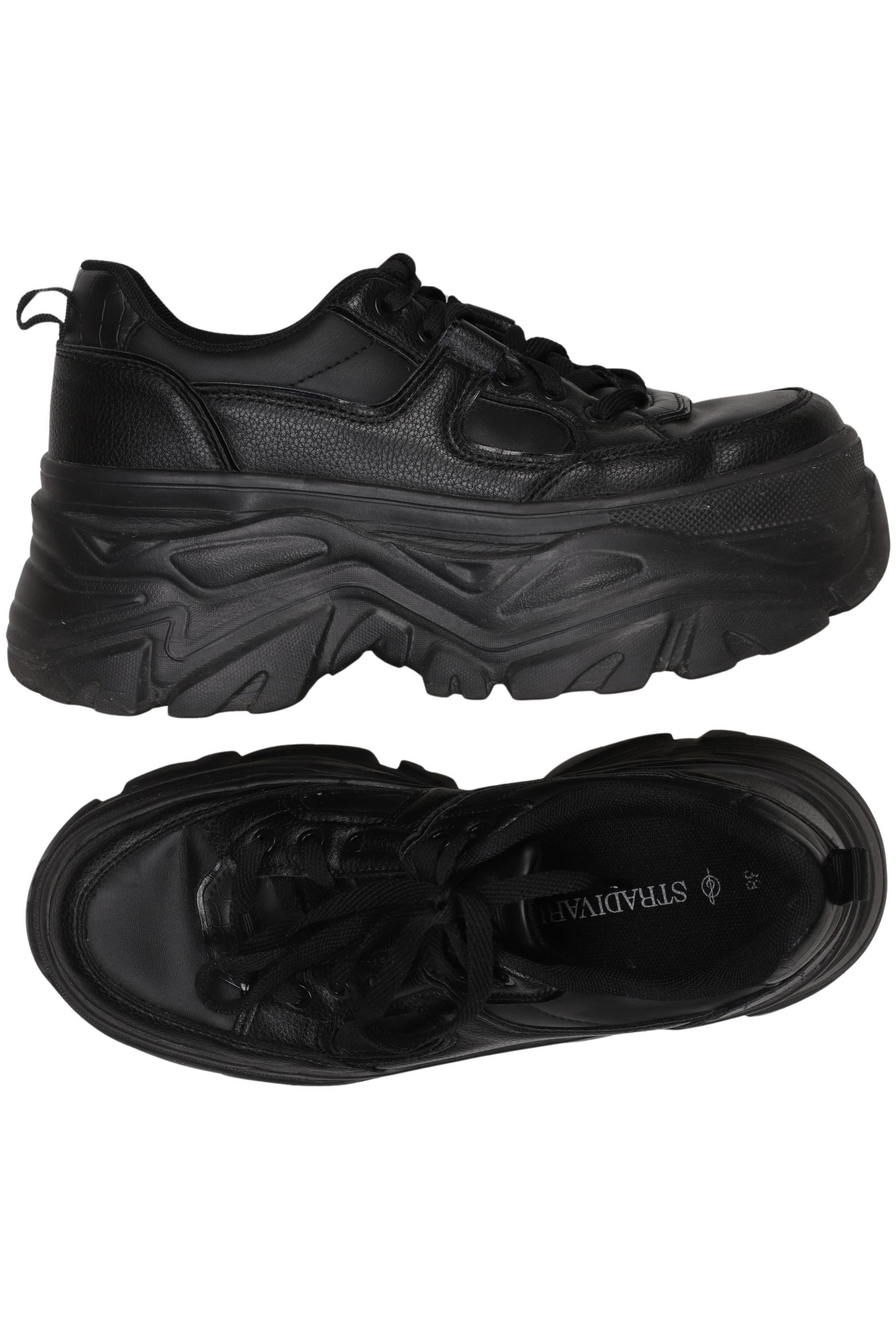 

Stradivarius Damen Sneakers, schwarz, Gr. 38