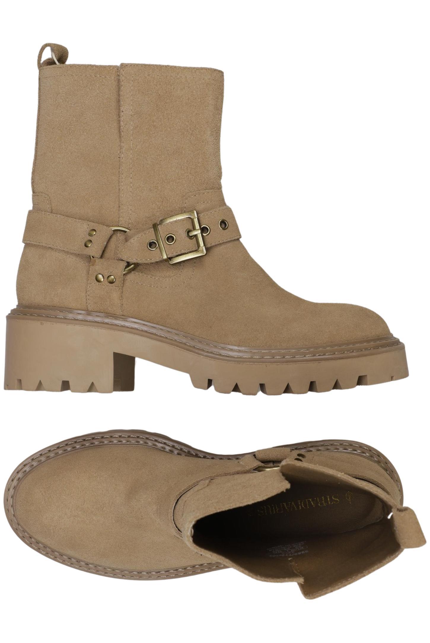 

Stradivarius Damen Stiefelette, beige, Gr. 39