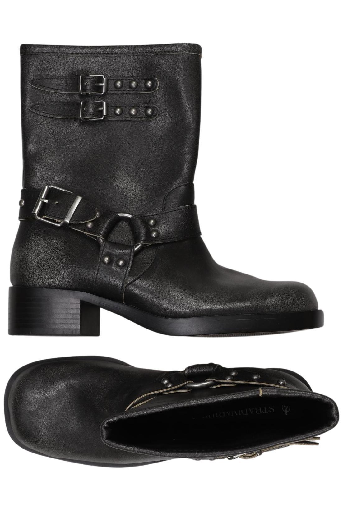 

Stradivarius Damen Stiefelette, schwarz, Gr. 36