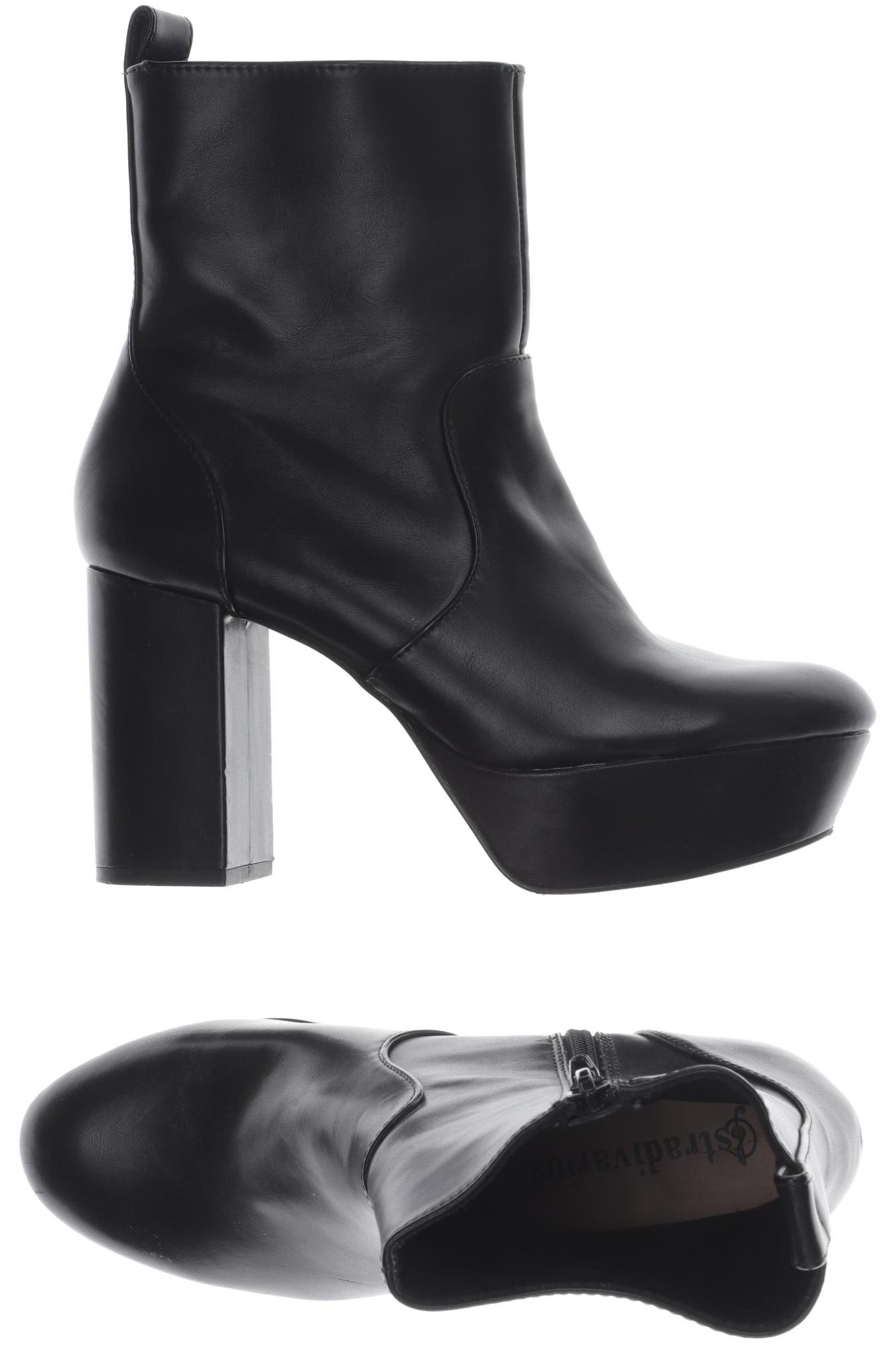 

Stradivarius Damen Stiefelette, schwarz