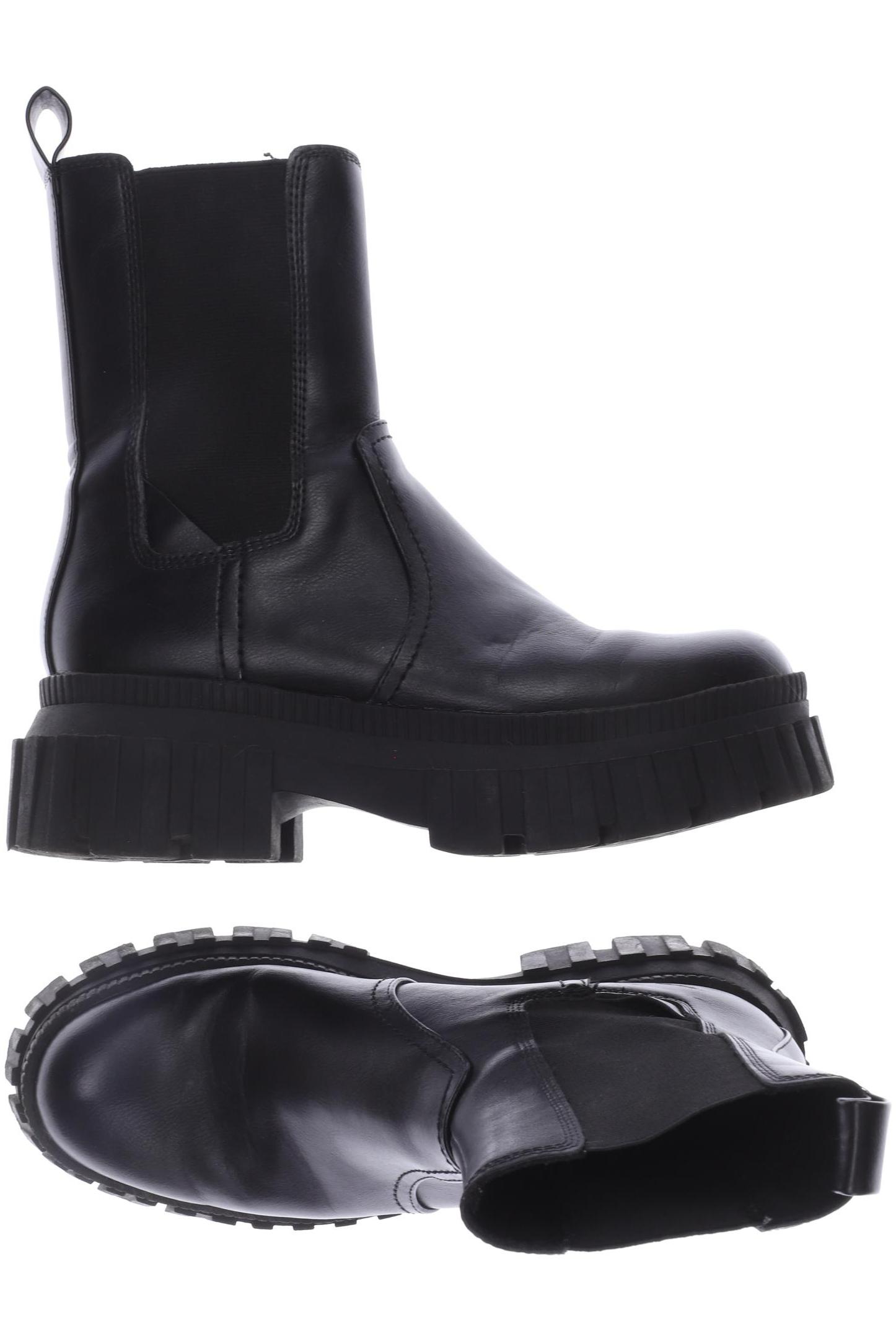 

Stradivarius Damen Stiefelette, schwarz