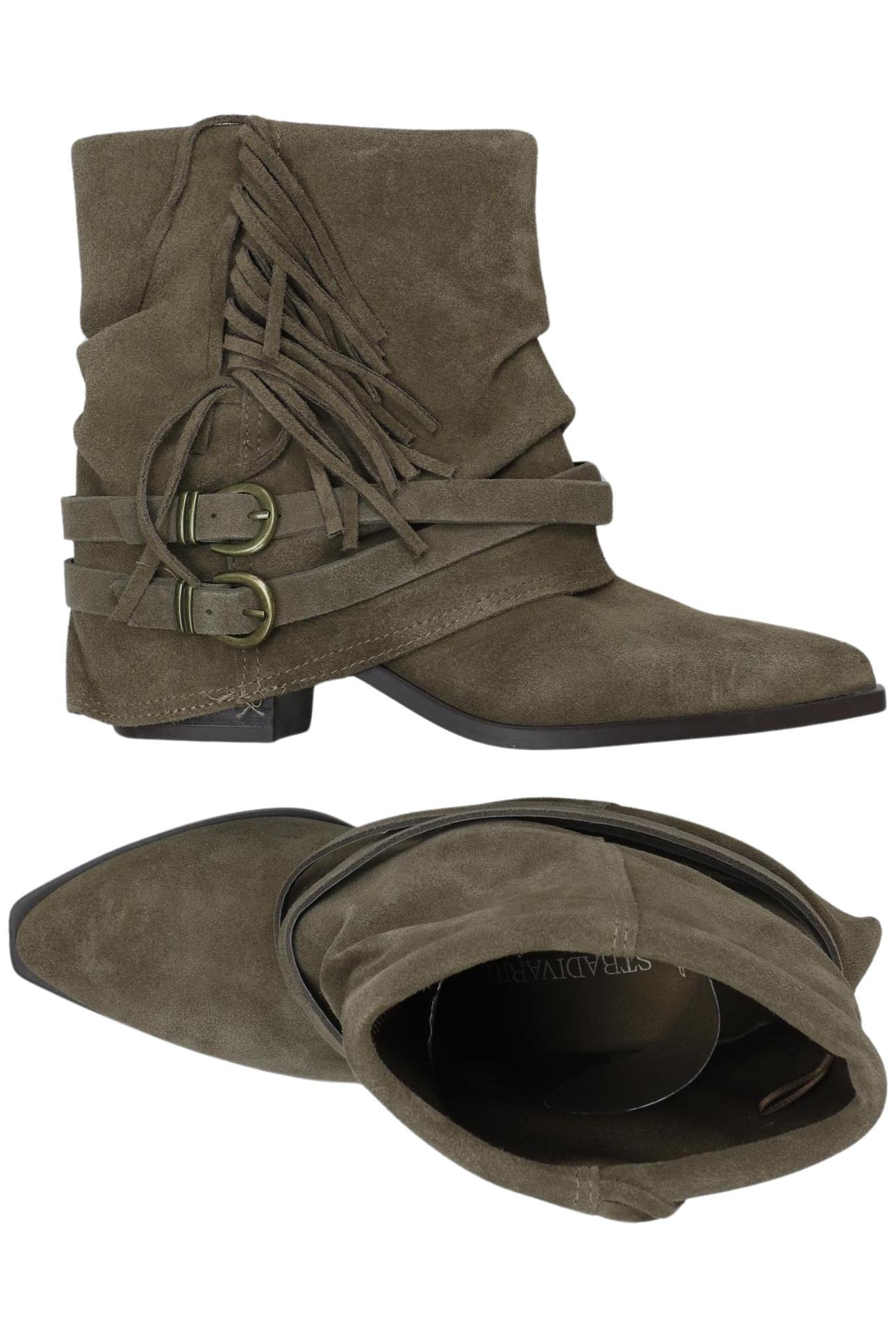

Stradivarius Damen Stiefelette, grün, Gr. 35