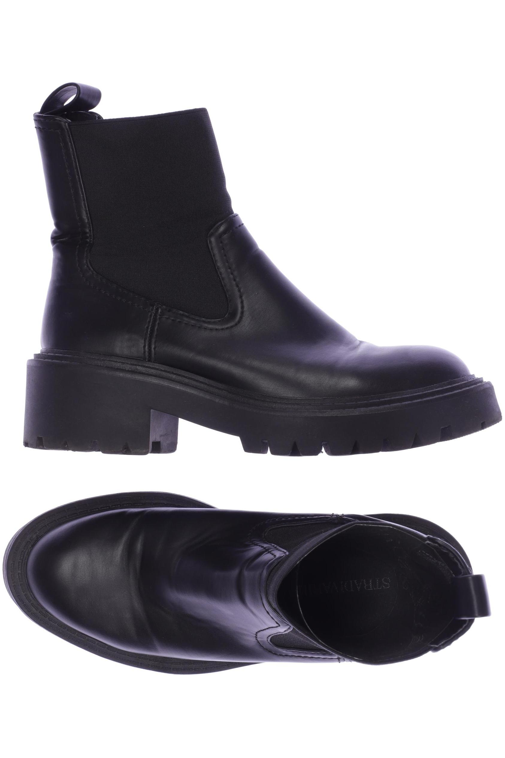 

Stradivarius Damen Stiefelette, schwarz, Gr. 38