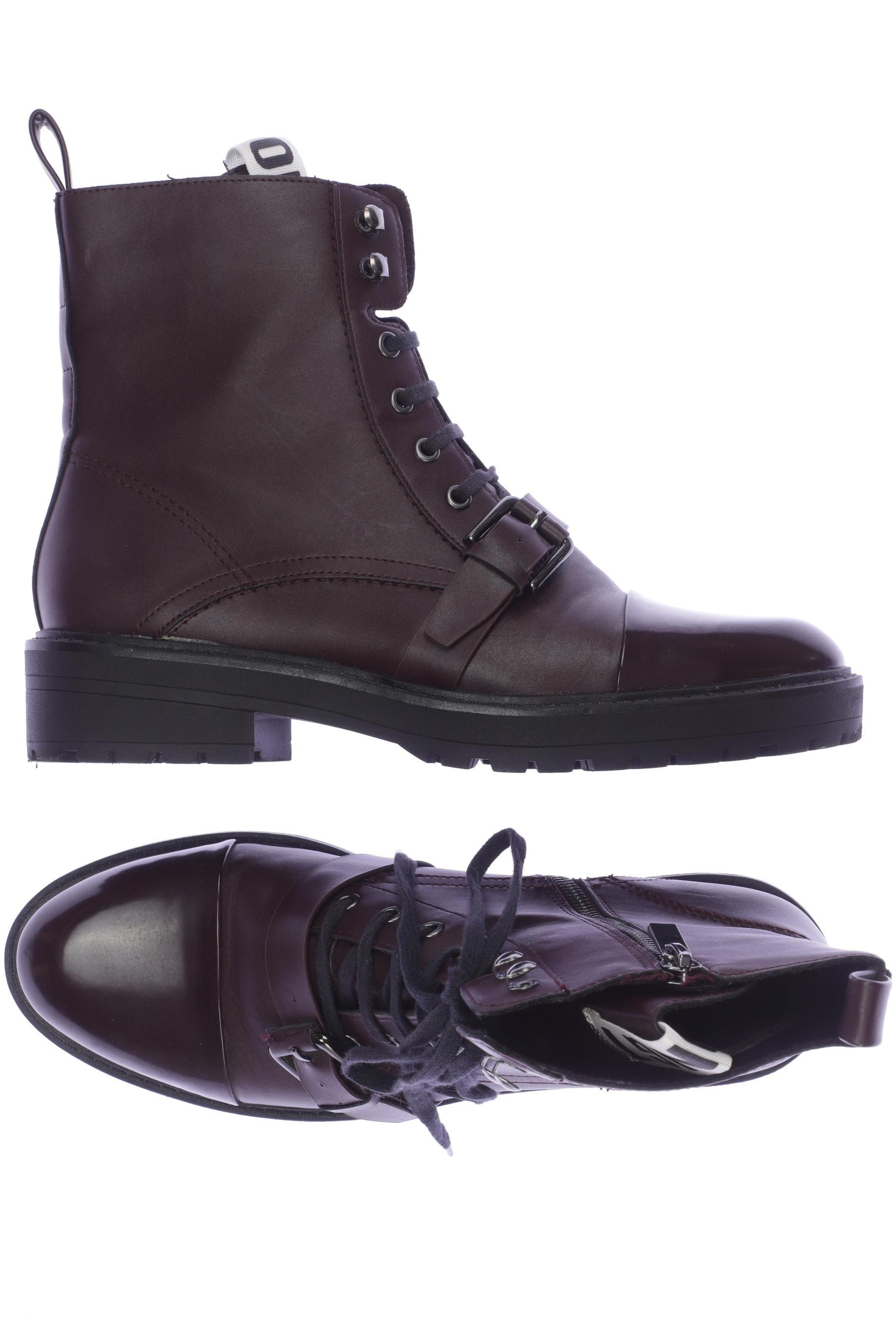 

Stradivarius Damen Stiefelette, bordeaux, Gr. 39