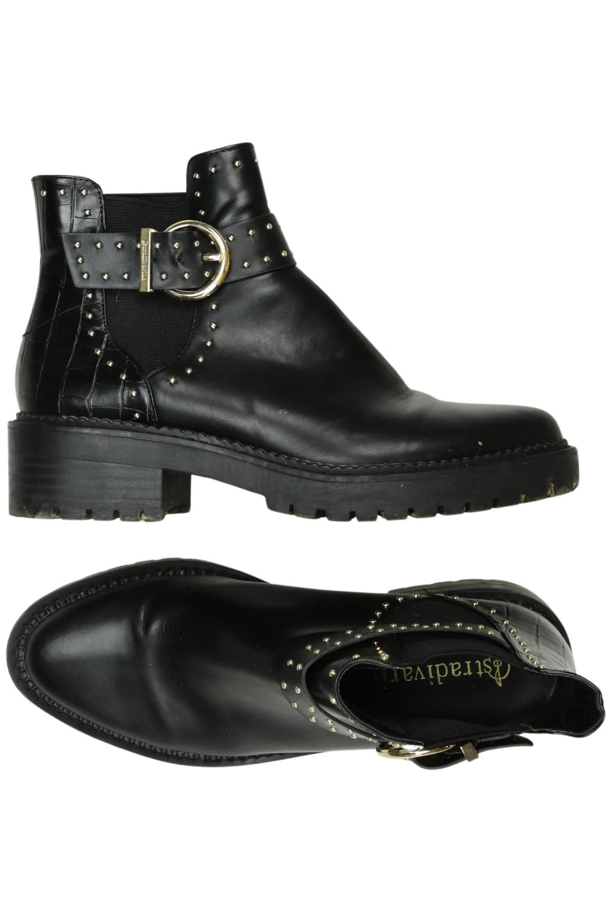 

Stradivarius Damen Stiefelette, schwarz, Gr. 37