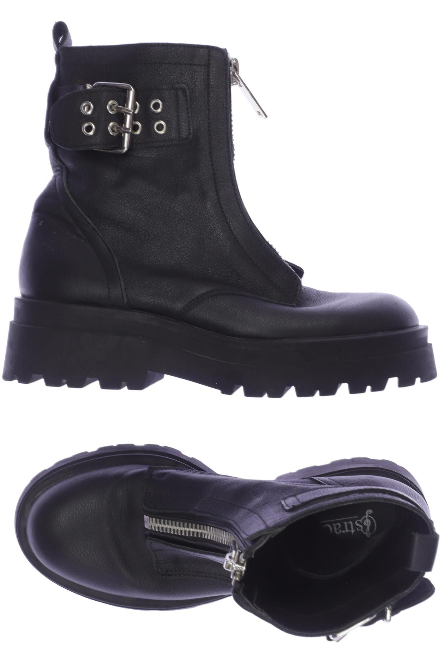 

Stradivarius Damen Stiefelette, schwarz, Gr. 37
