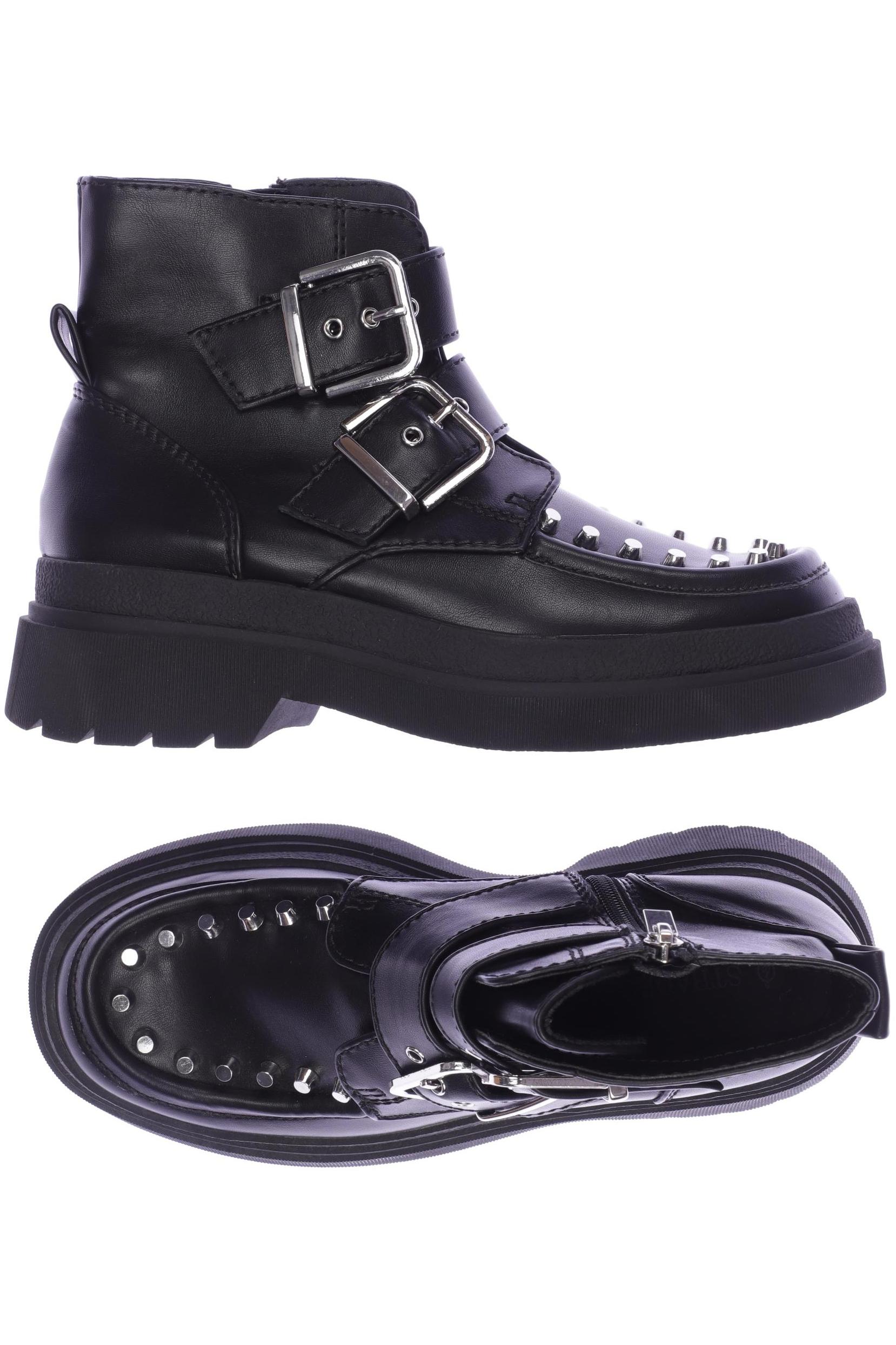 

Stradivarius Damen Stiefelette, schwarz, Gr. 37
