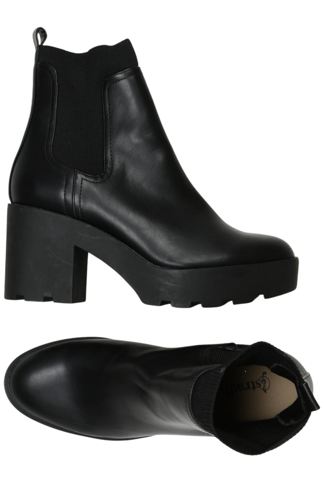 

Stradivarius Damen Stiefelette, schwarz, Gr. 38
