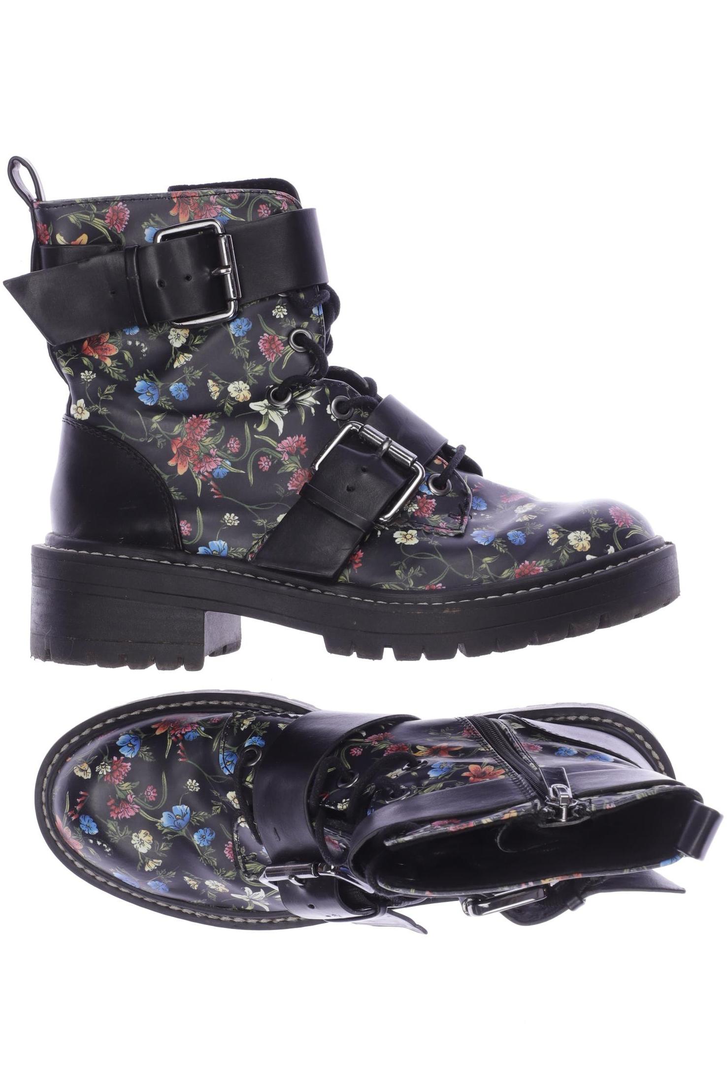 

Stradivarius Damen Stiefelette, schwarz