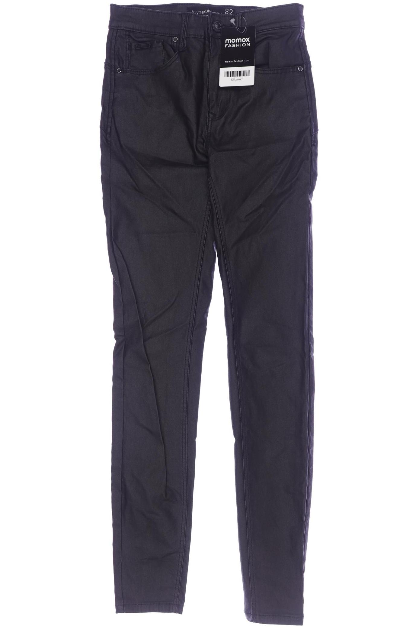

Stradivarius Damen Stoffhose, schwarz, Gr. 32