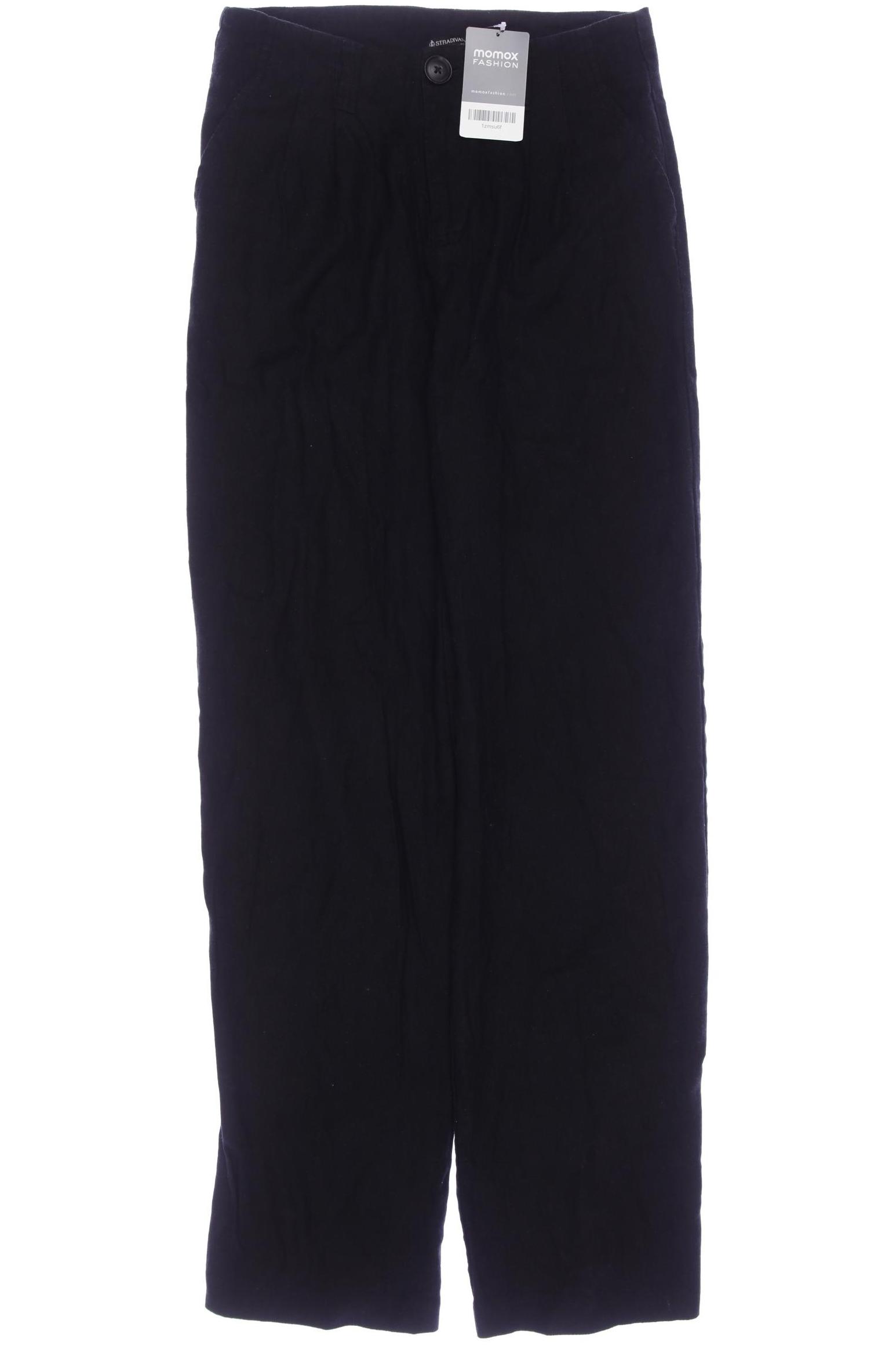 

Stradivarius Damen Stoffhose, schwarz, Gr. 36