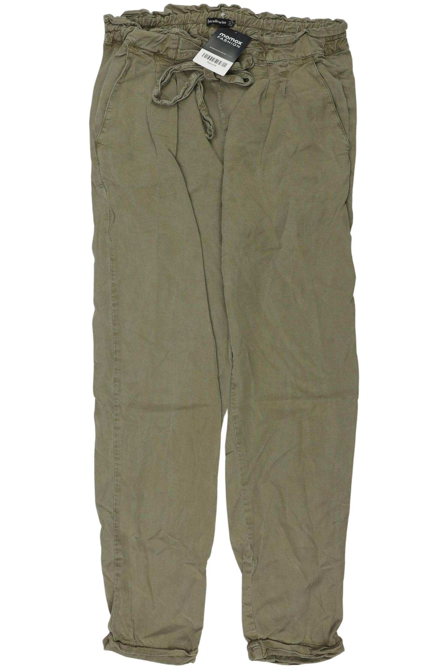 

Stradivarius Damen Stoffhose, grün, Gr. 0