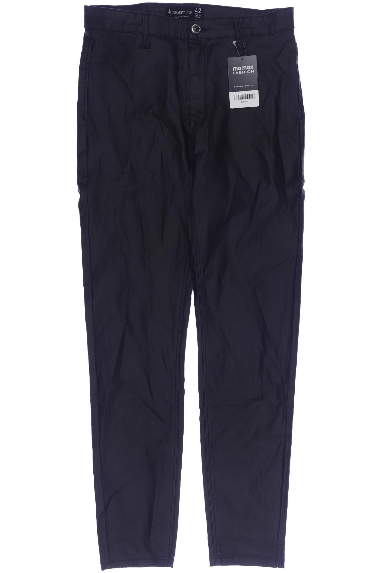 

Stradivarius Damen Stoffhose, schwarz, Gr. 42