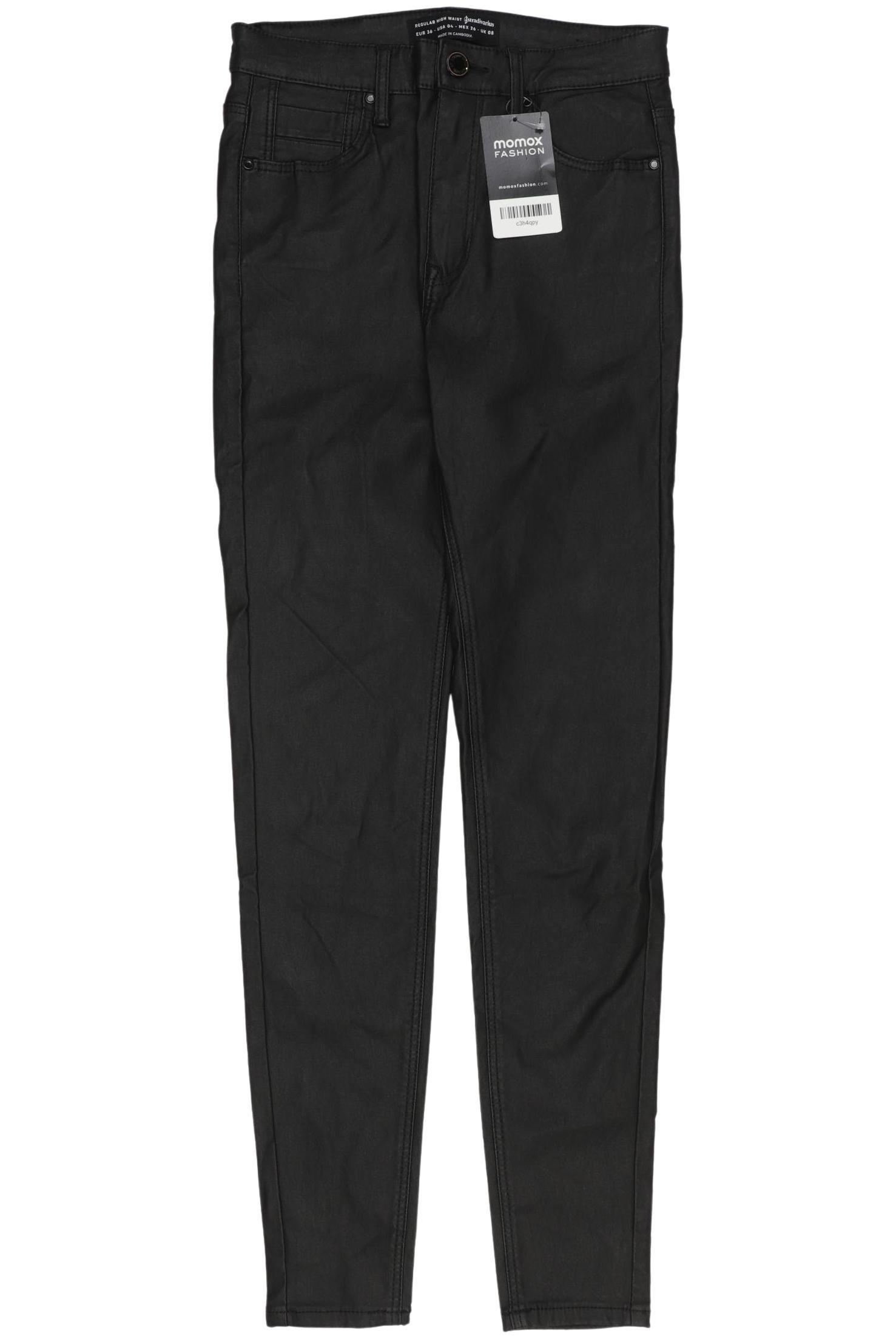 

Stradivarius Damen Stoffhose, schwarz, Gr. 36