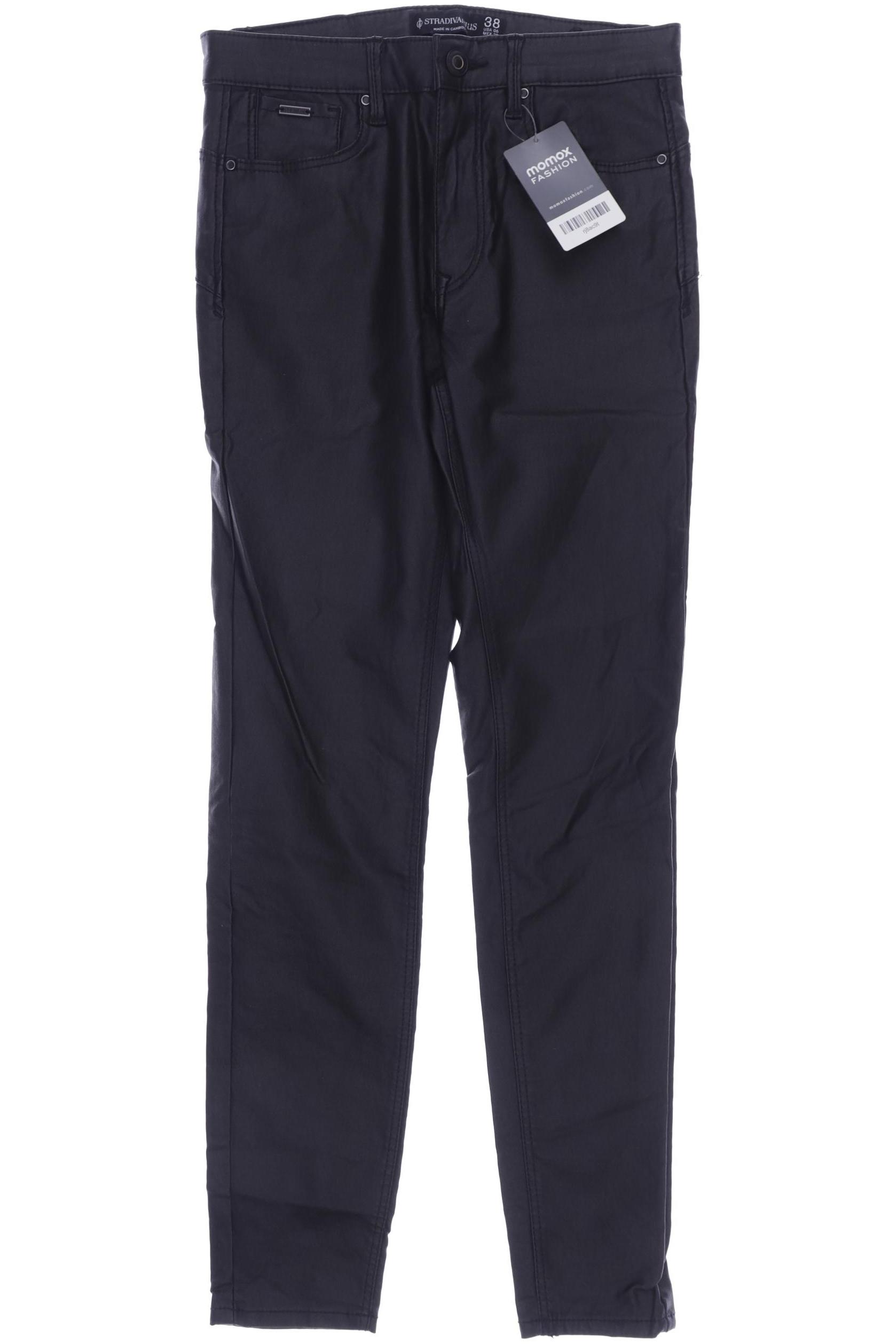 

Stradivarius Damen Stoffhose, schwarz, Gr. 38