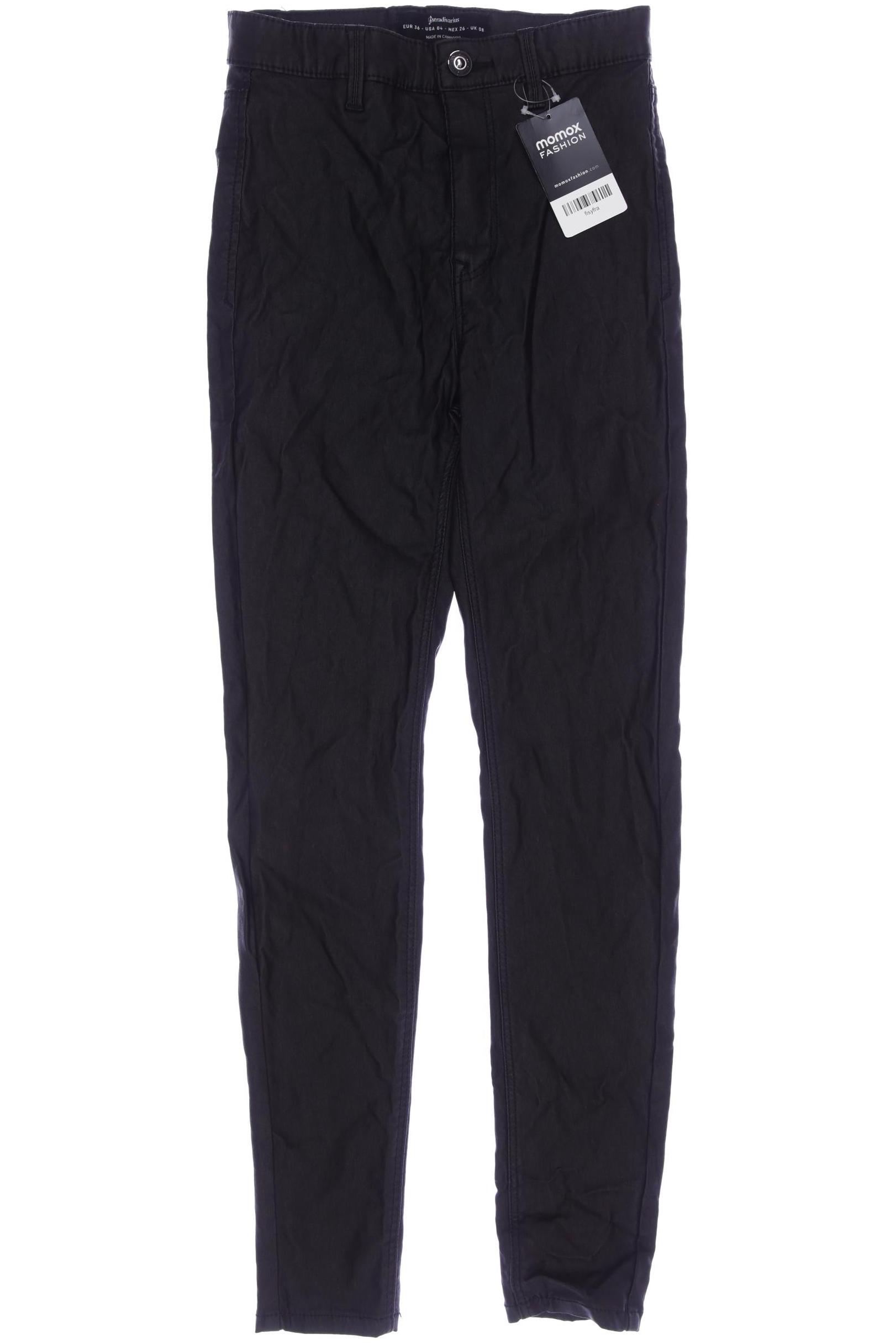 

Stradivarius Damen Stoffhose, schwarz, Gr. 36