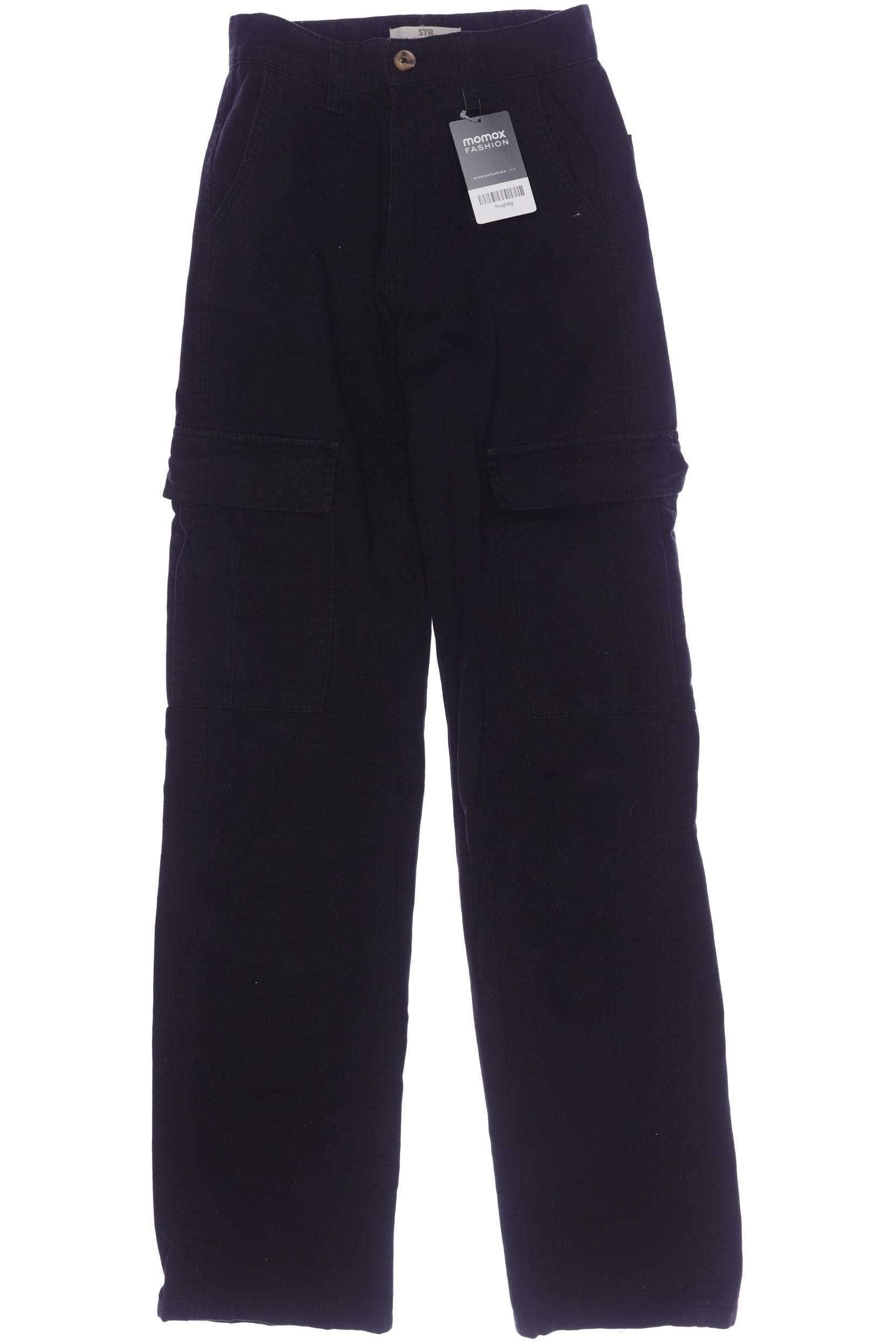 

Stradivarius Damen Stoffhose, schwarz, Gr. 32