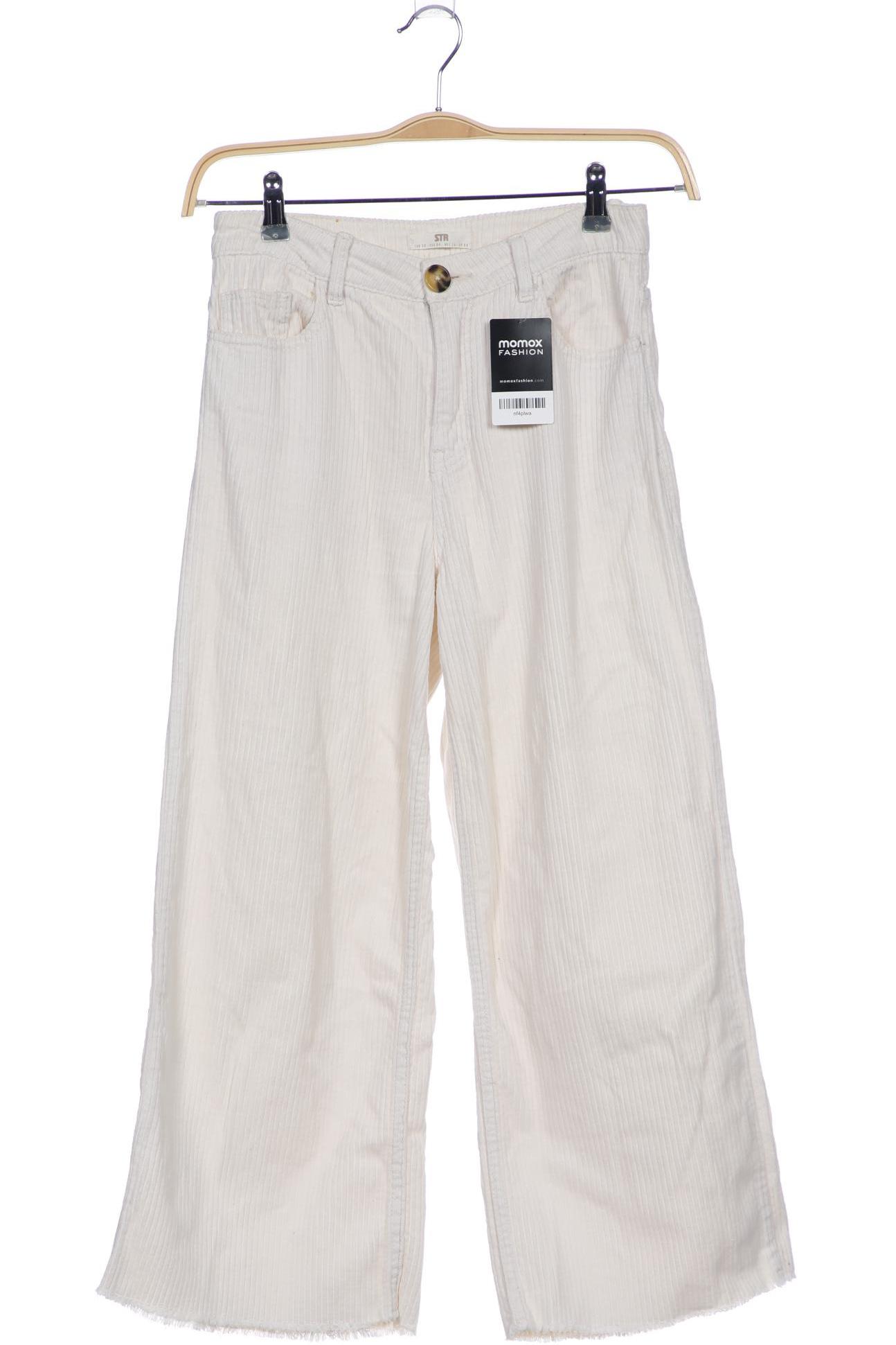 

Stradivarius Damen Stoffhose, cremeweiß, Gr. 36