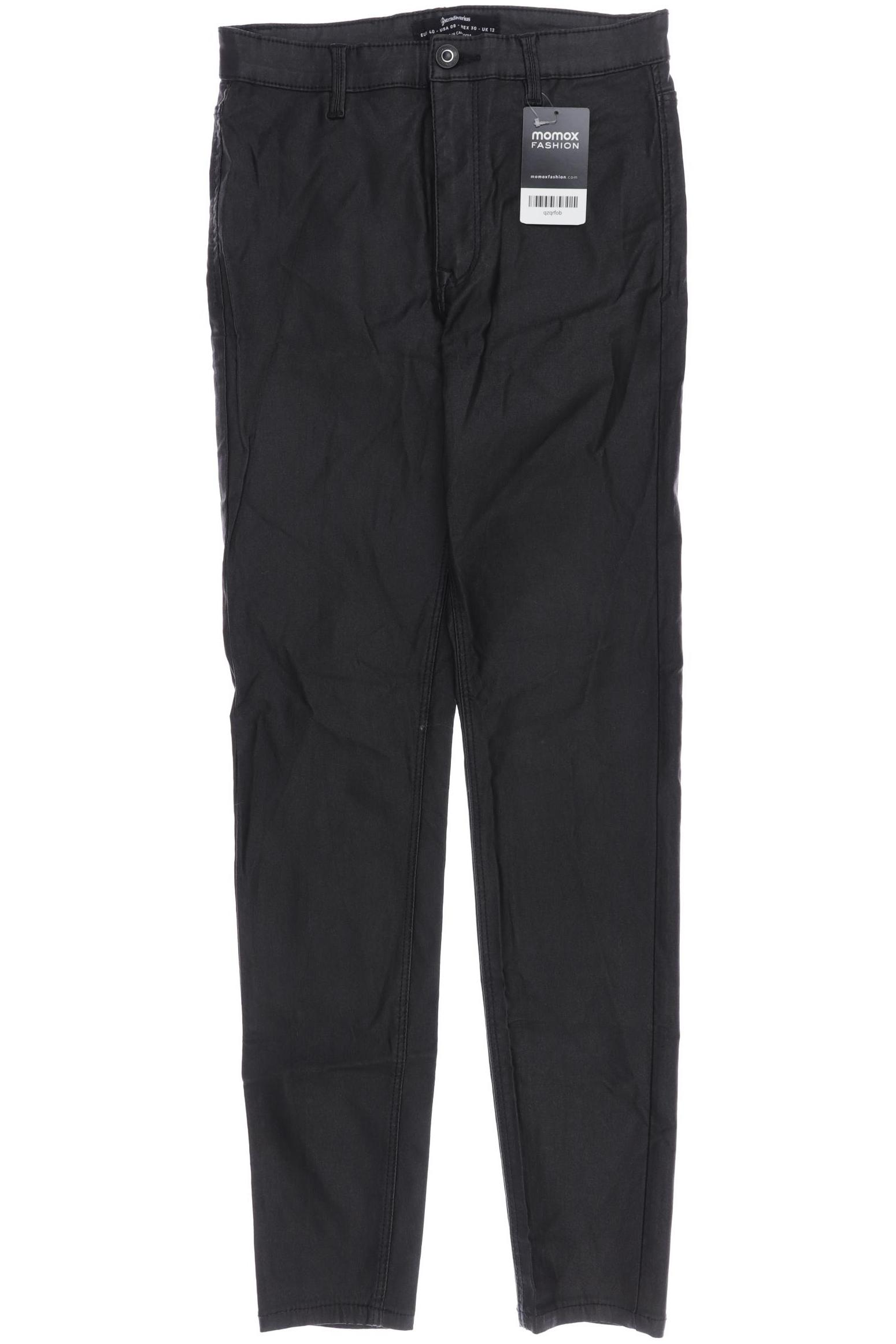 

Stradivarius Damen Stoffhose, schwarz, Gr. 40